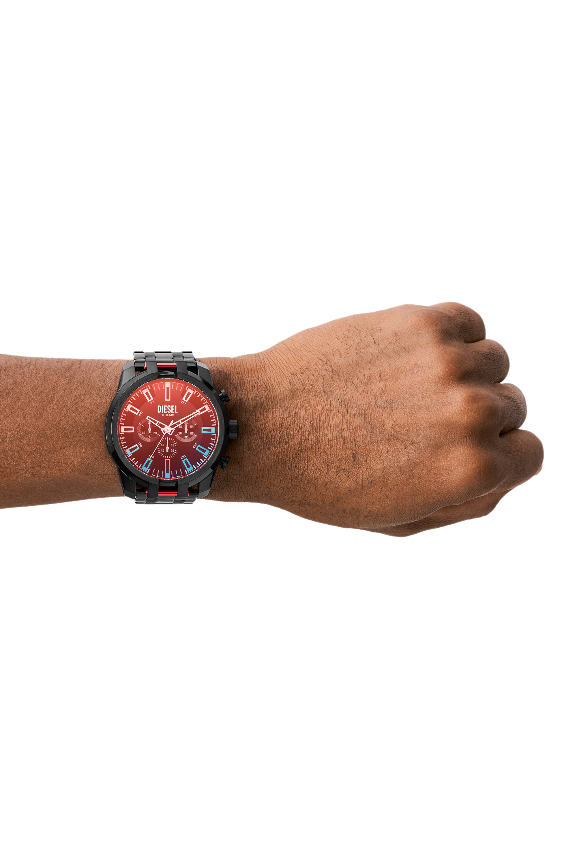 Diesel - DZ4589, Man's Split chronograph black-tone Stainless steel watch in Dark grey - 4