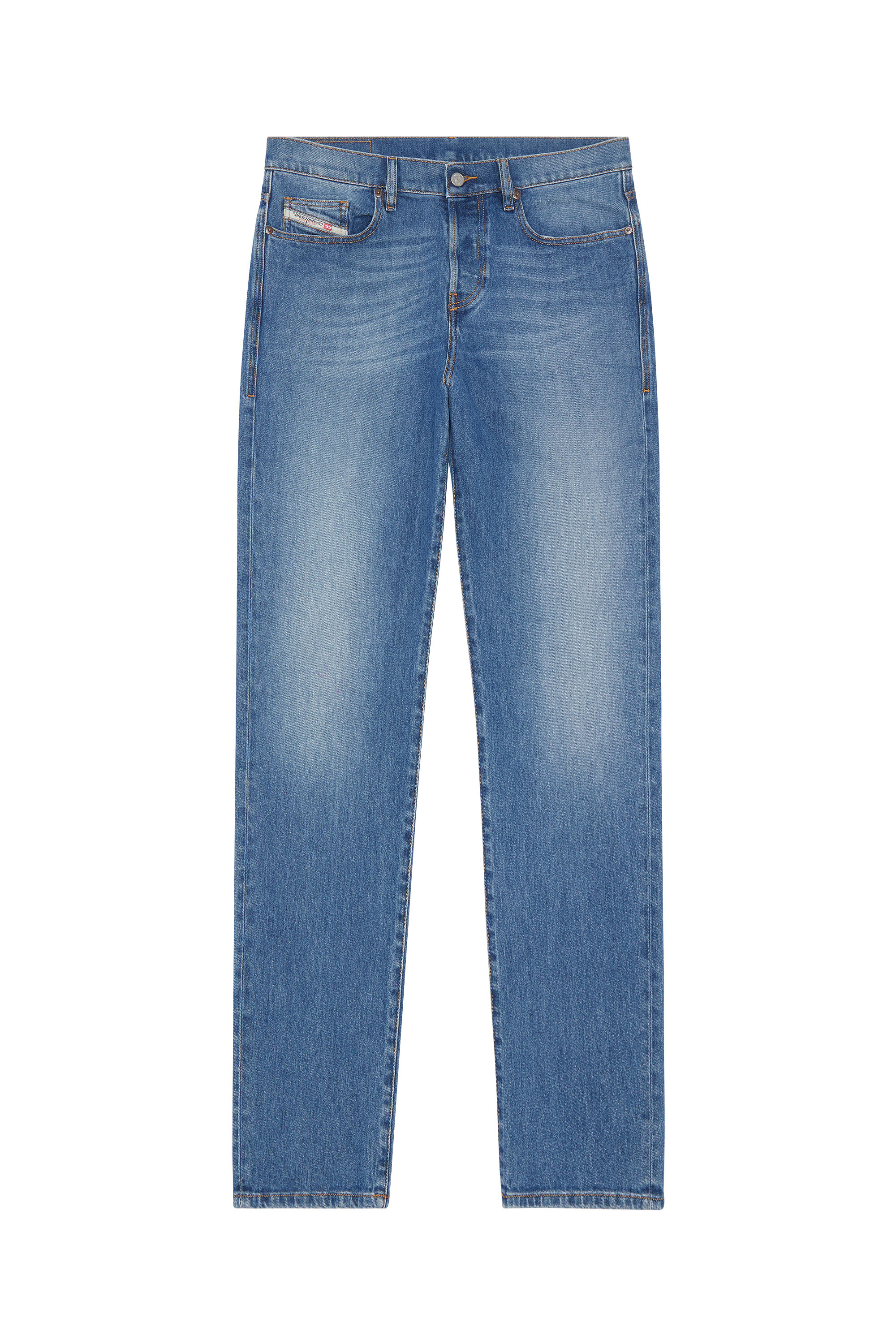 Diesel - Straight Jeans 2020 D-Viker 09F82, Man's Straight Jeans - 2020 D-Viker in Medium blue - 3