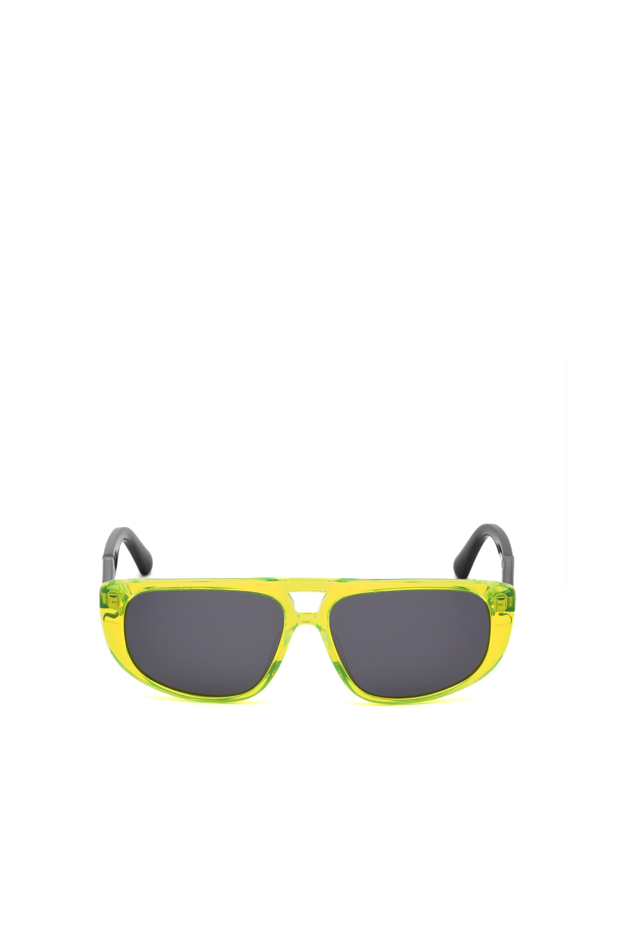 Diesel - DL0306, Unisex's Unisex acetate navigator-style sunglasses in Yellow Fluo - 1