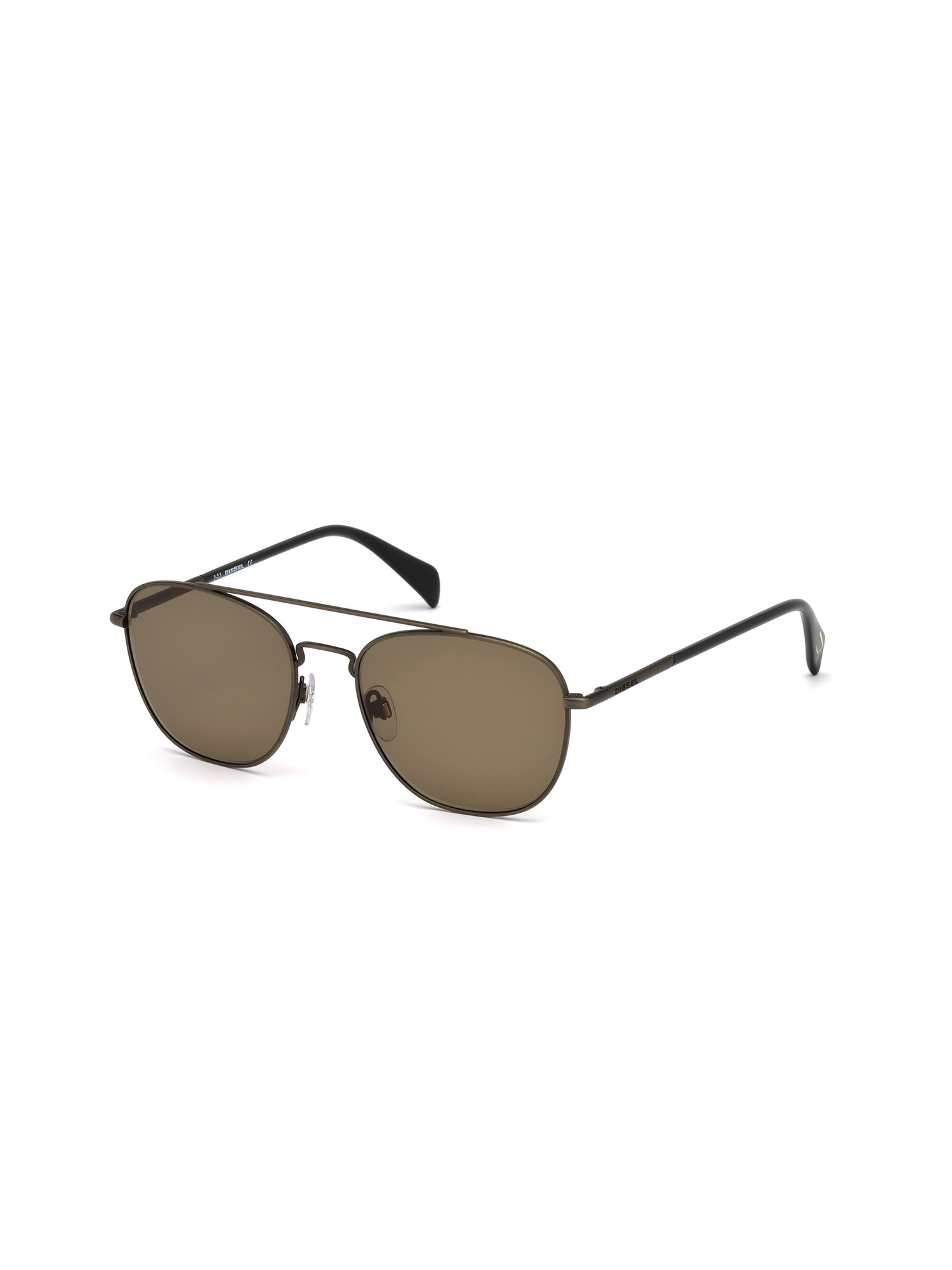 Diesel - DM0194, Man's Metal temple eyewear with double bridge in Bronze - 1