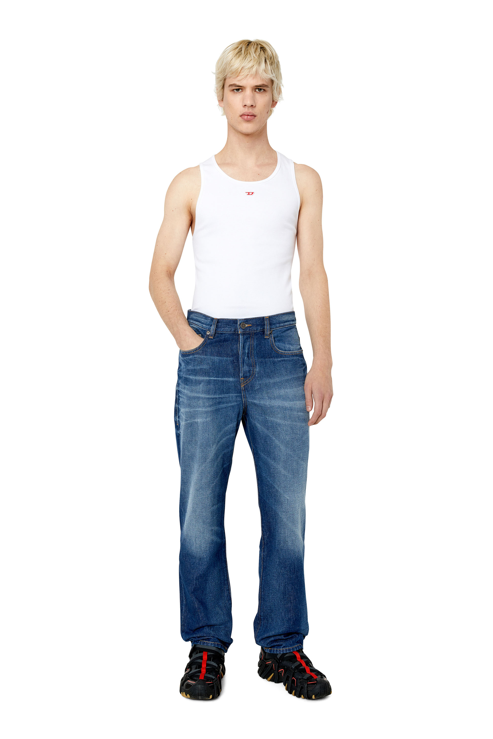 Diesel - Man's Straight Jeans 2020 D-Viker E9B85, Dark Blue - 2