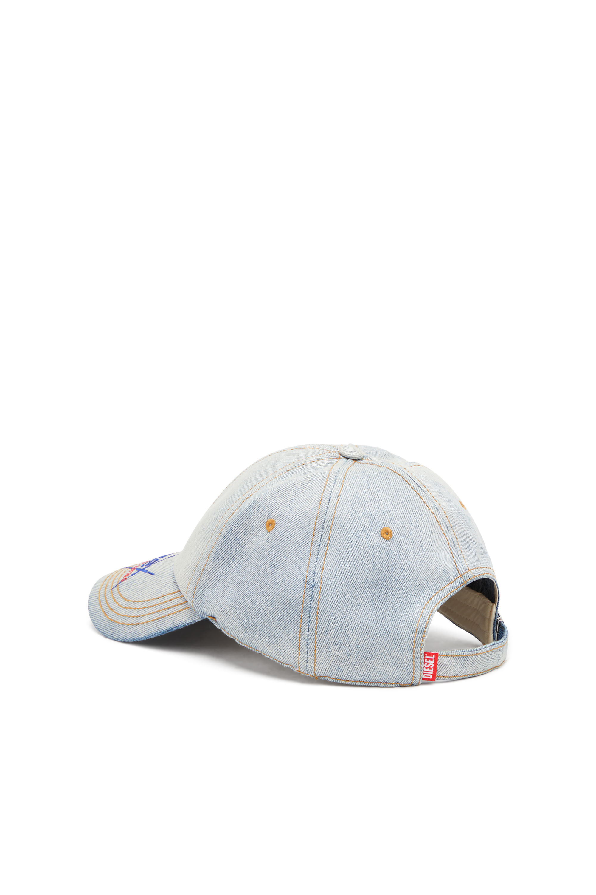 Diesel - DX-C-IVAR, Man's Denim baseball cap with Durex logo in Grey - 2