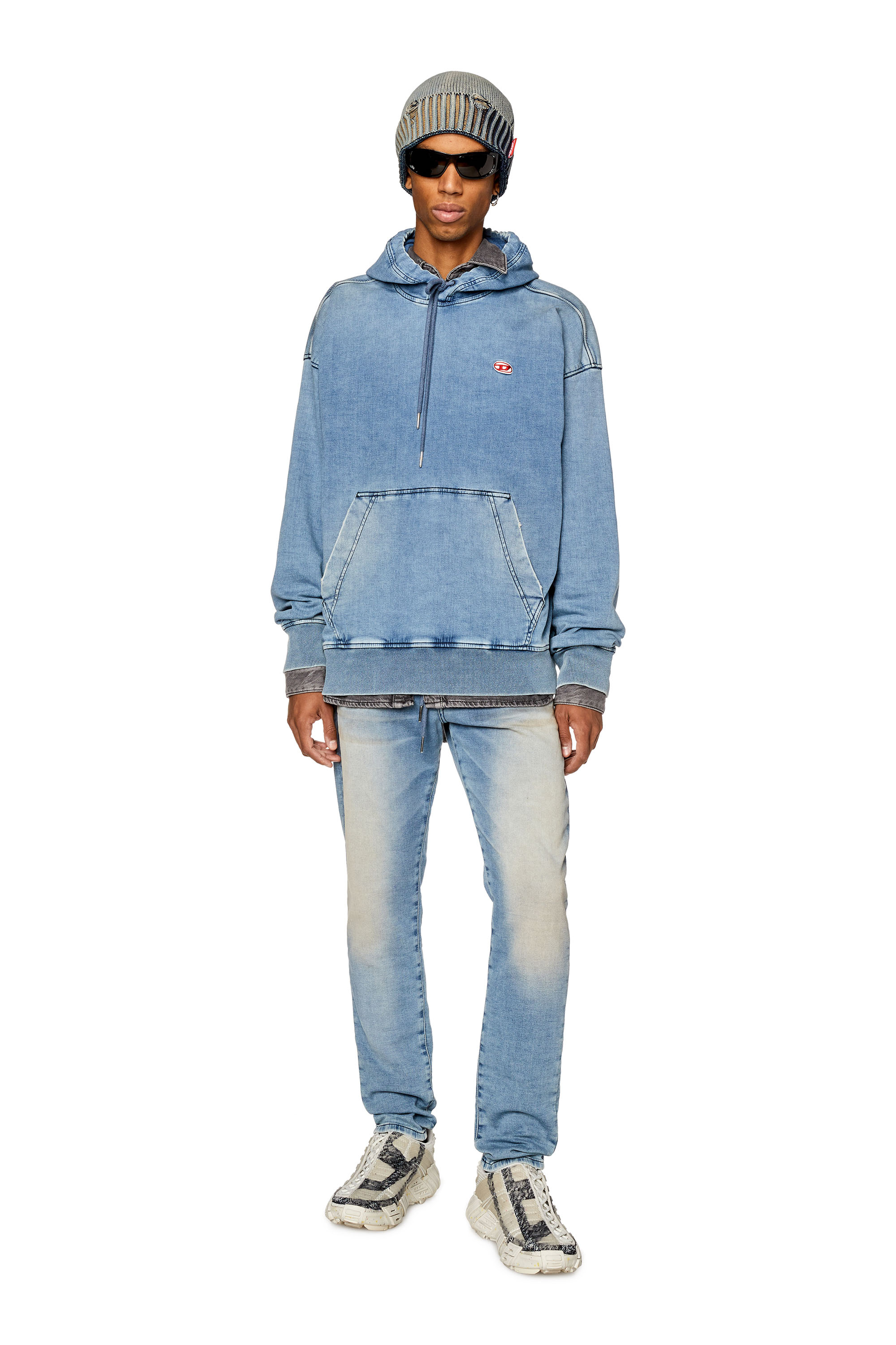 Diesel - Man's Slim 2060 D-Strukt Joggjeans® 068FK, Light Blue - 2