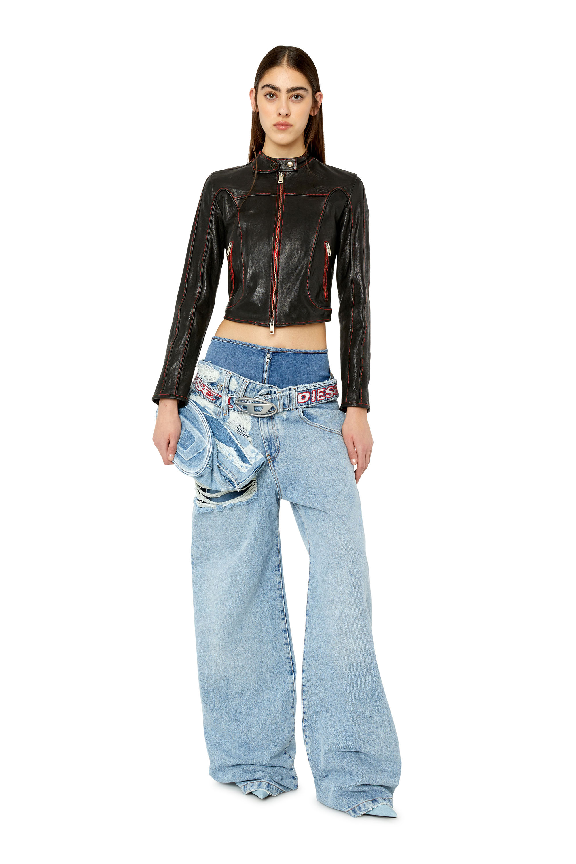 Diesel - Woman's Boyfriend Jeans D-Illin 0EMAG, Light Blue - 2