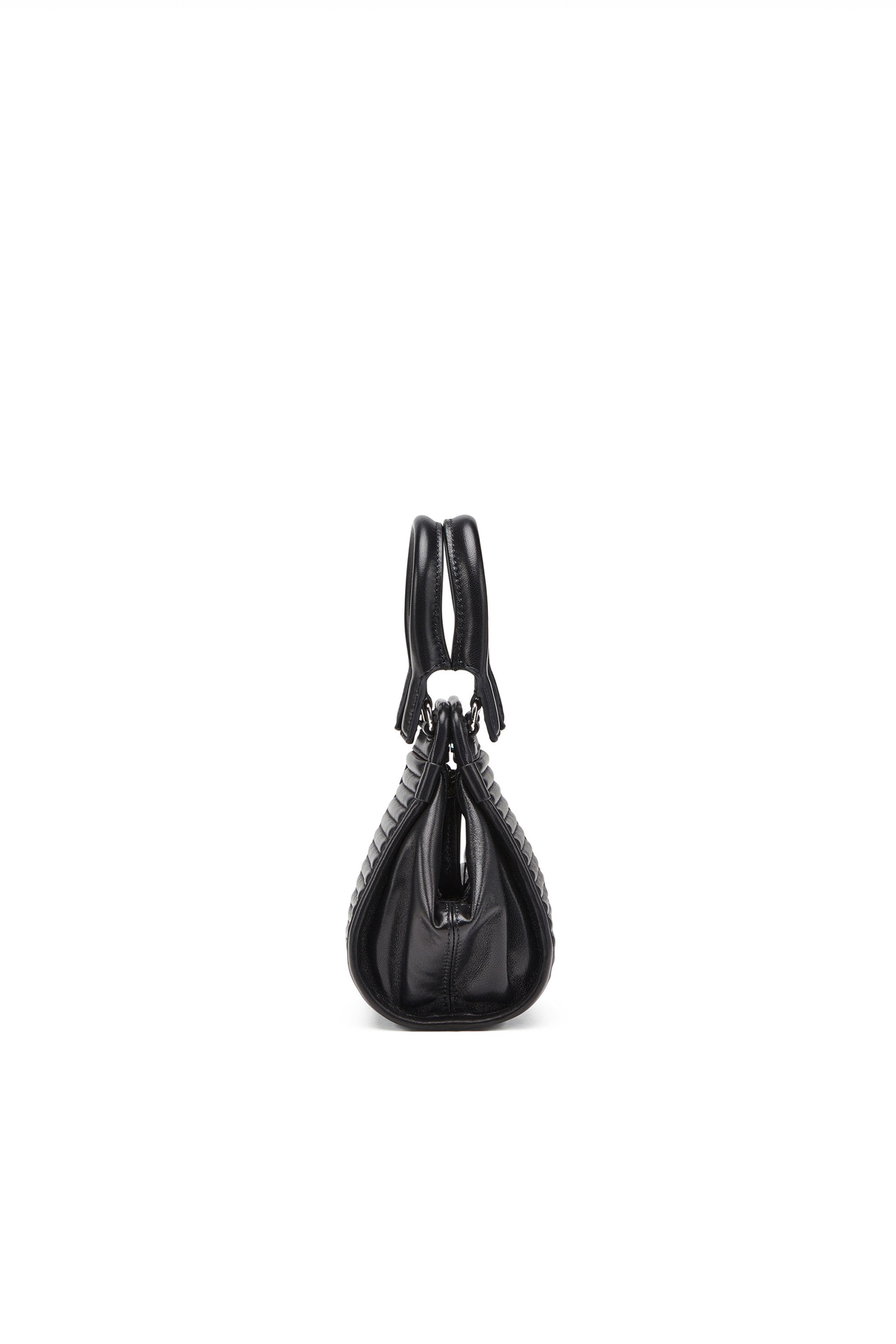 Diesel - D-VINA-RR XXS, Woman's D-Vina-RR XXXS - Mini bag in quilted leather in Black - 3