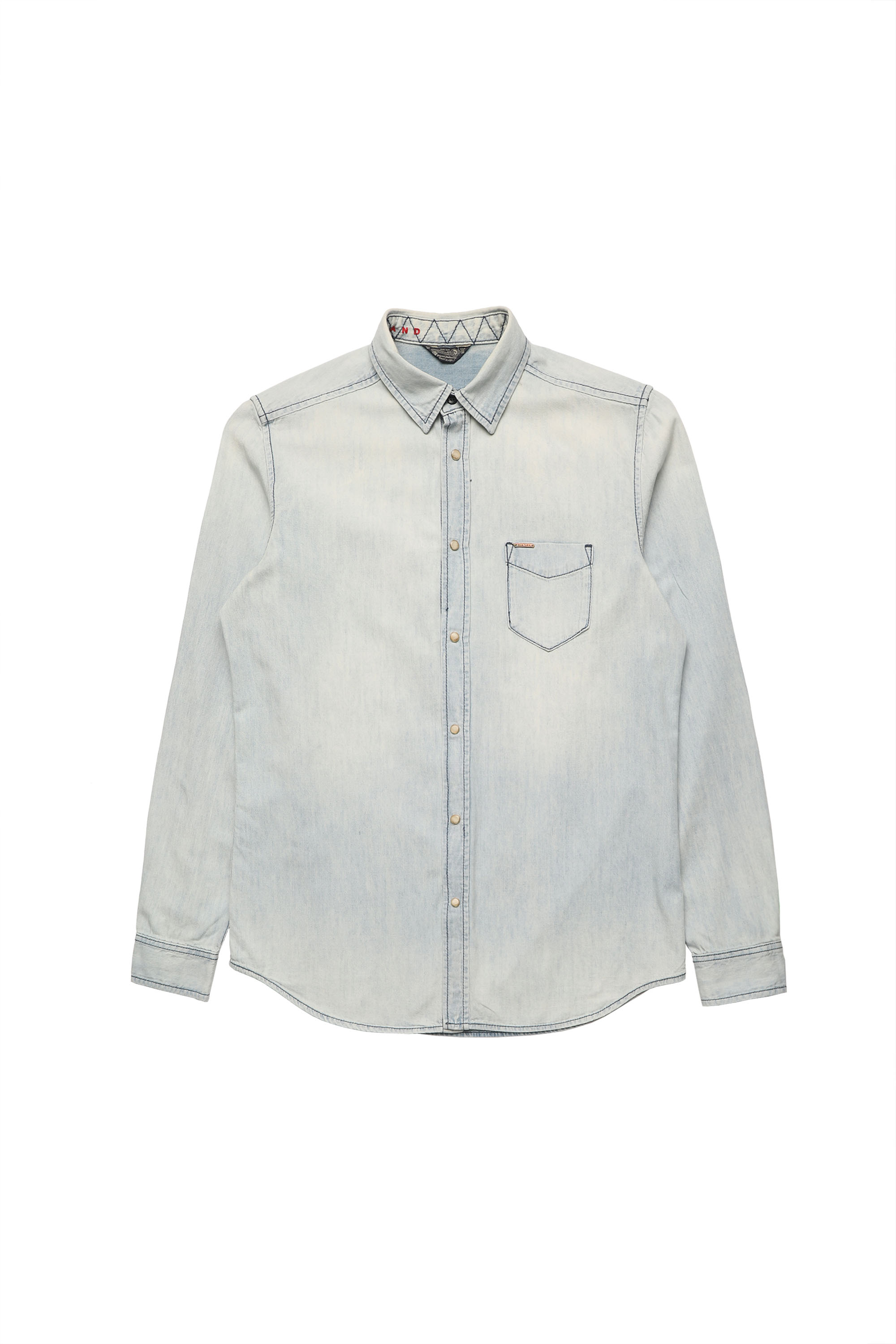 Diesel - SH DENIM SHIRT, Man's Diesel Man - Denim Shirts Light blue in Light Blue - 1
