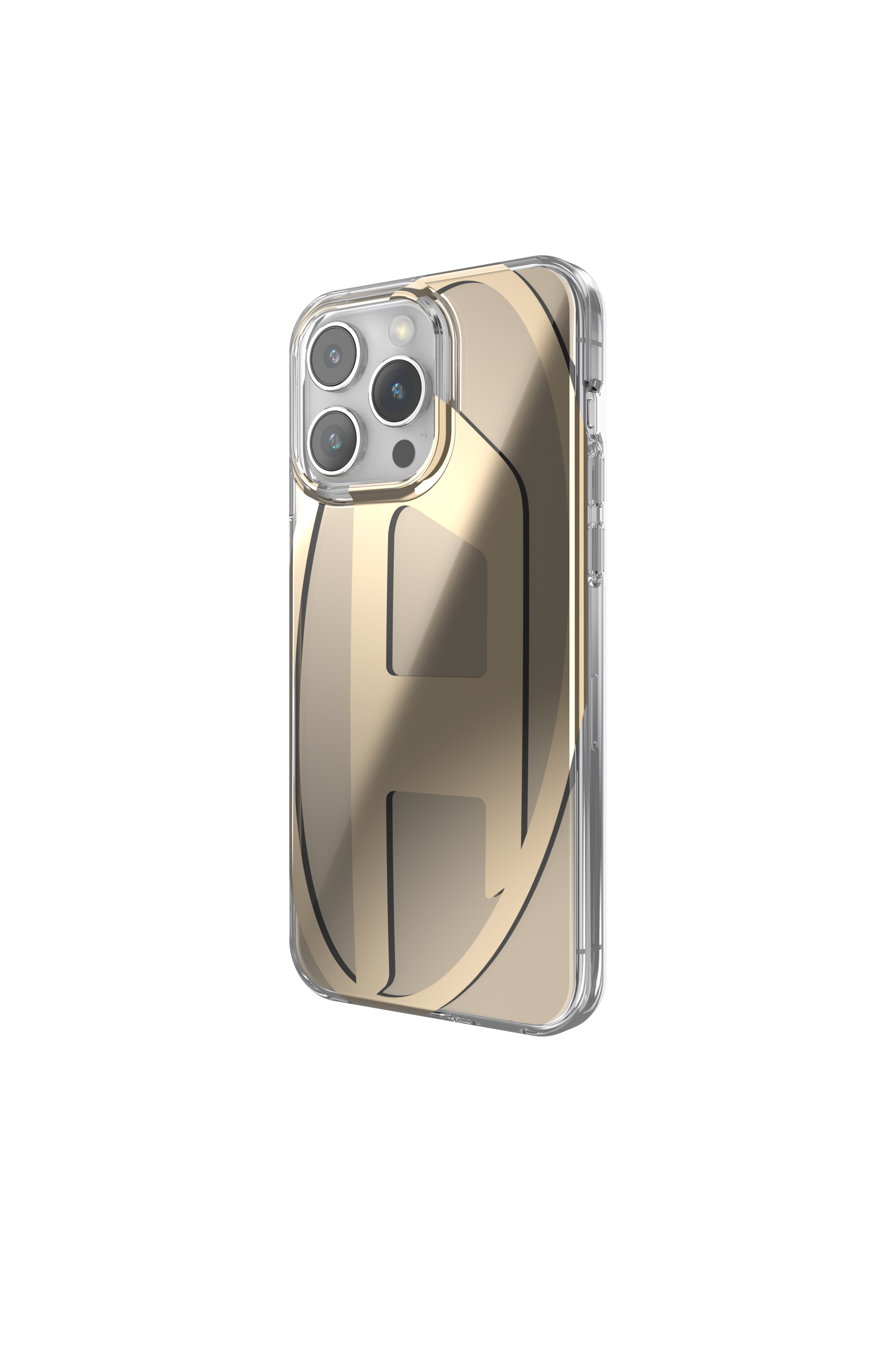 Diesel - 54091 MOULDED CASE, Unisex's Oval D case iP15 Pro Max in Gold - 4