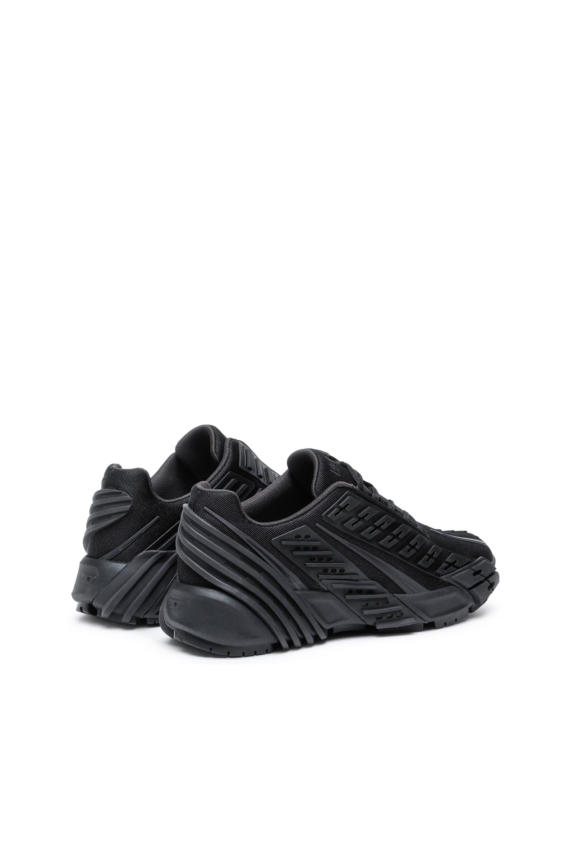 Diesel - S-PROTOTYPE LOW, Man's S-Prototype Low - Sneakers in mesh and rubber in Black - 3