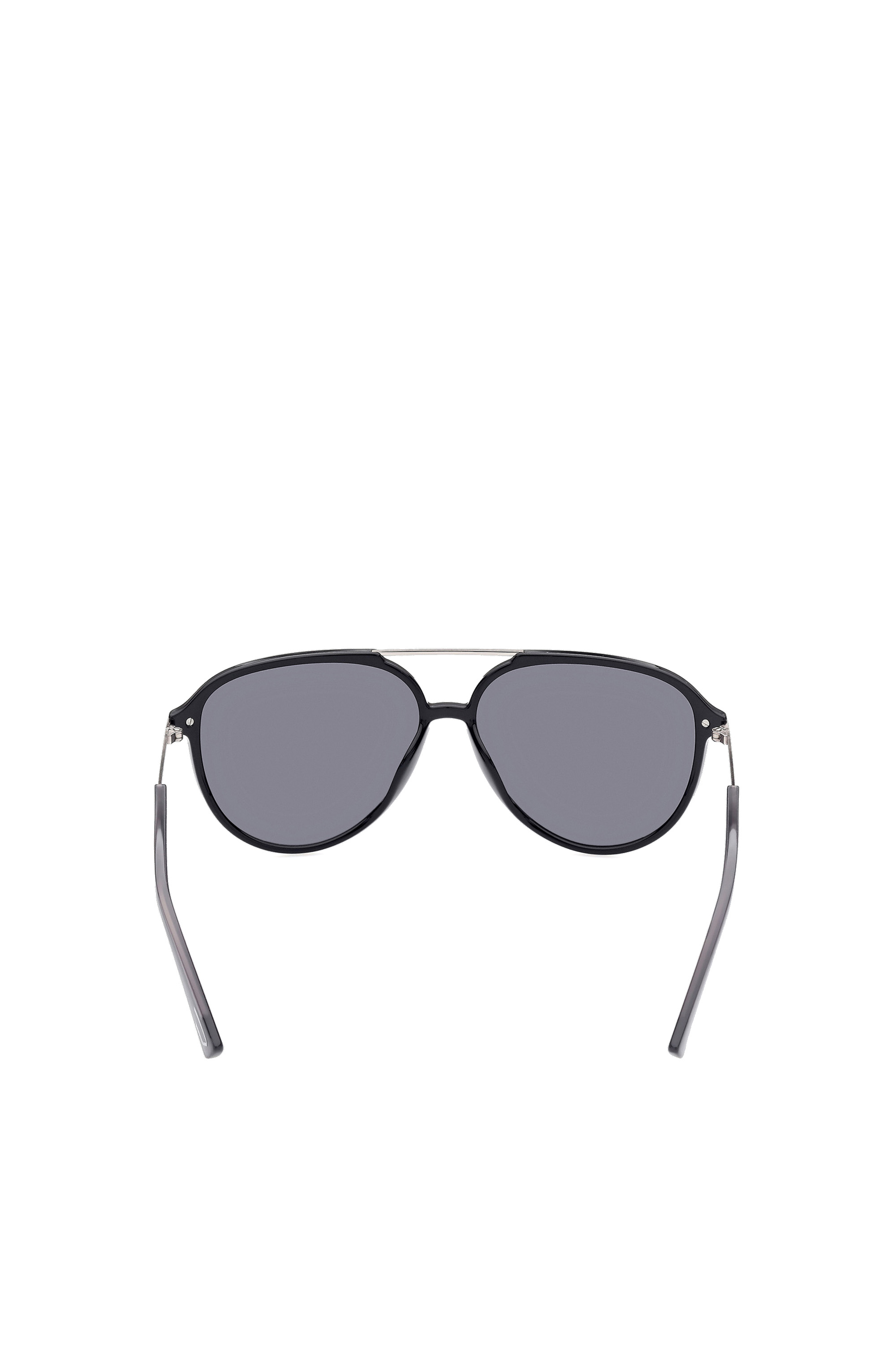 Diesel - DL0352, Man's Pilot sunglasses on a combo construction in Black - 4