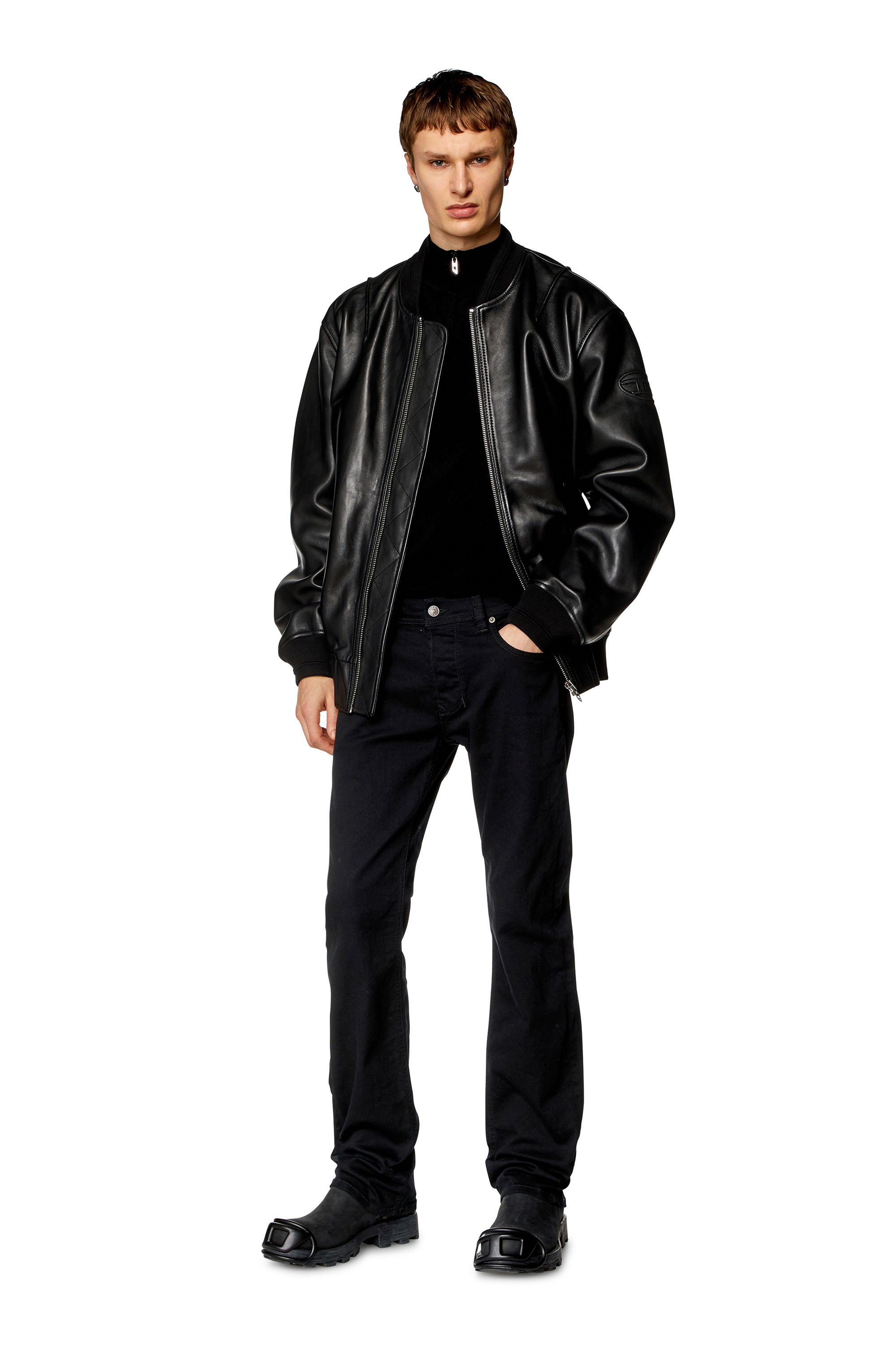 Diesel - Man's Regular Jeans 1985 Larkee 0688H, Black/Dark grey - 1