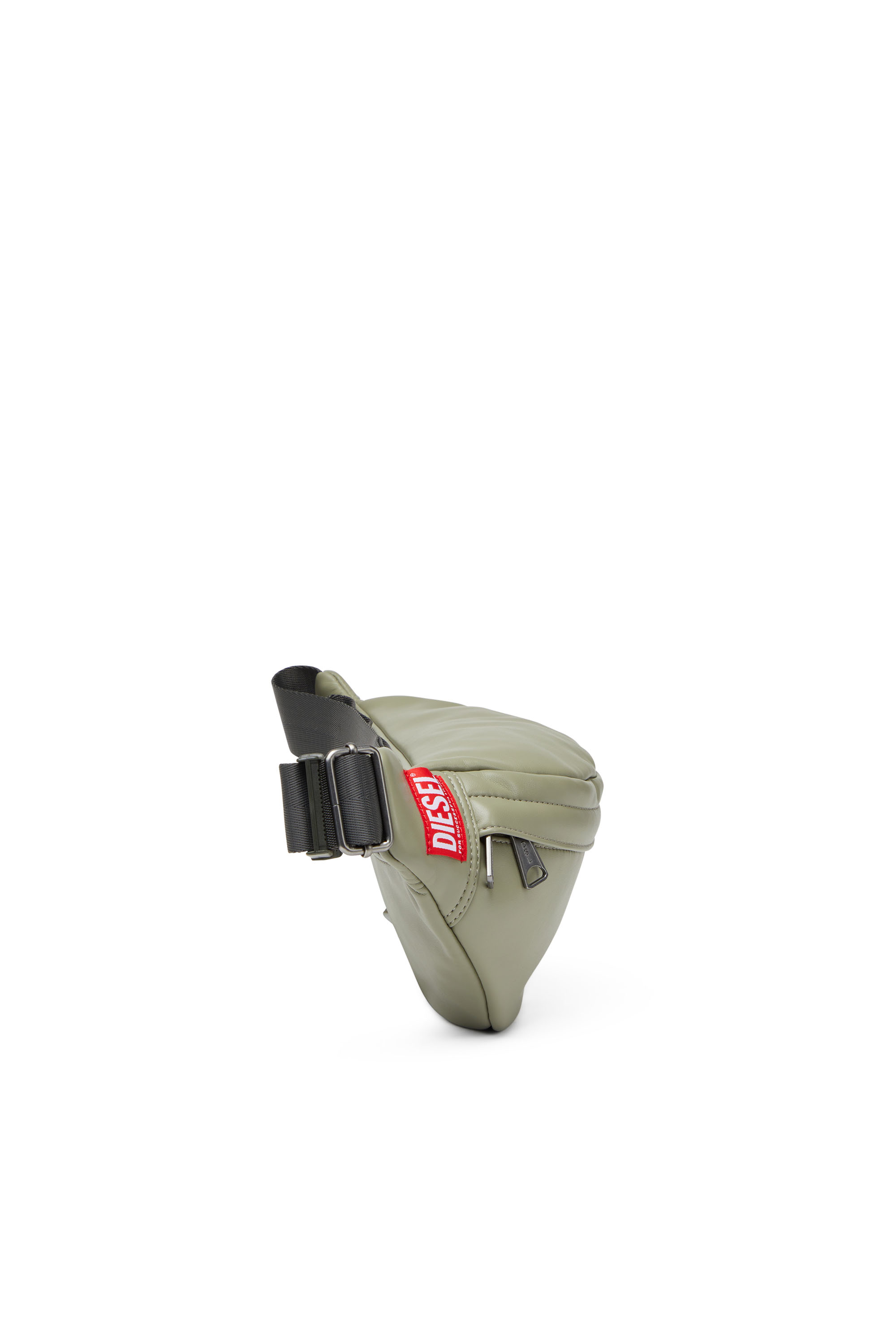 Diesel - RAVE BELTBAG, Man's Rave Beltbag - Belt bag in recycled materials in Beige - 3