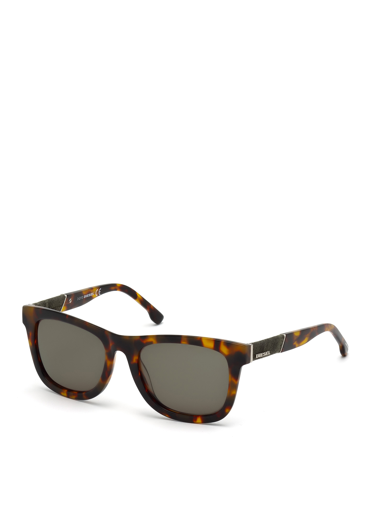 Diesel - DM0050, Man's Eyewear with unique denim insert in Brown - 4