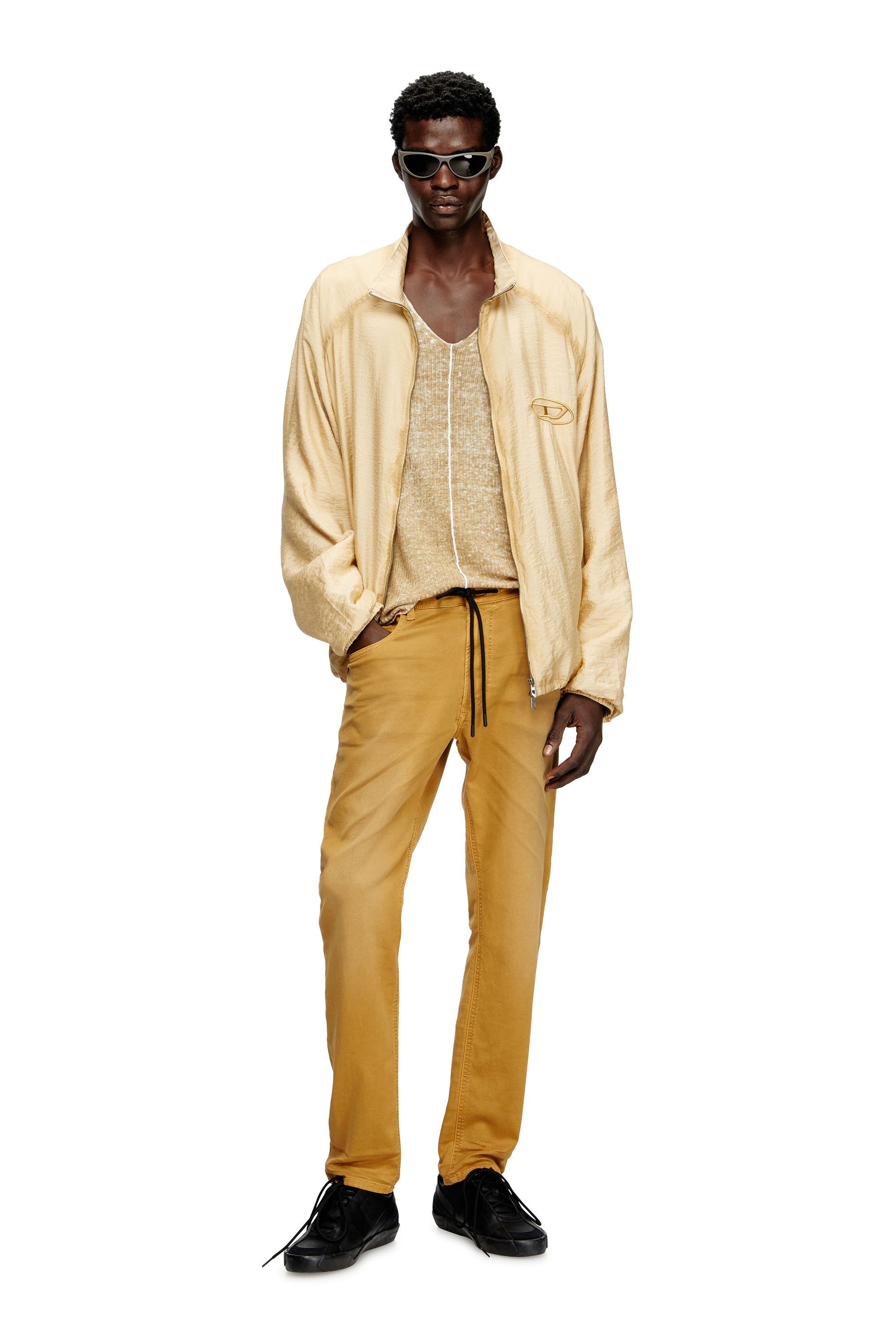 Diesel - Man's Regular 2032 D-Krooley Joggjeans® 0670M, Light Brown - 2