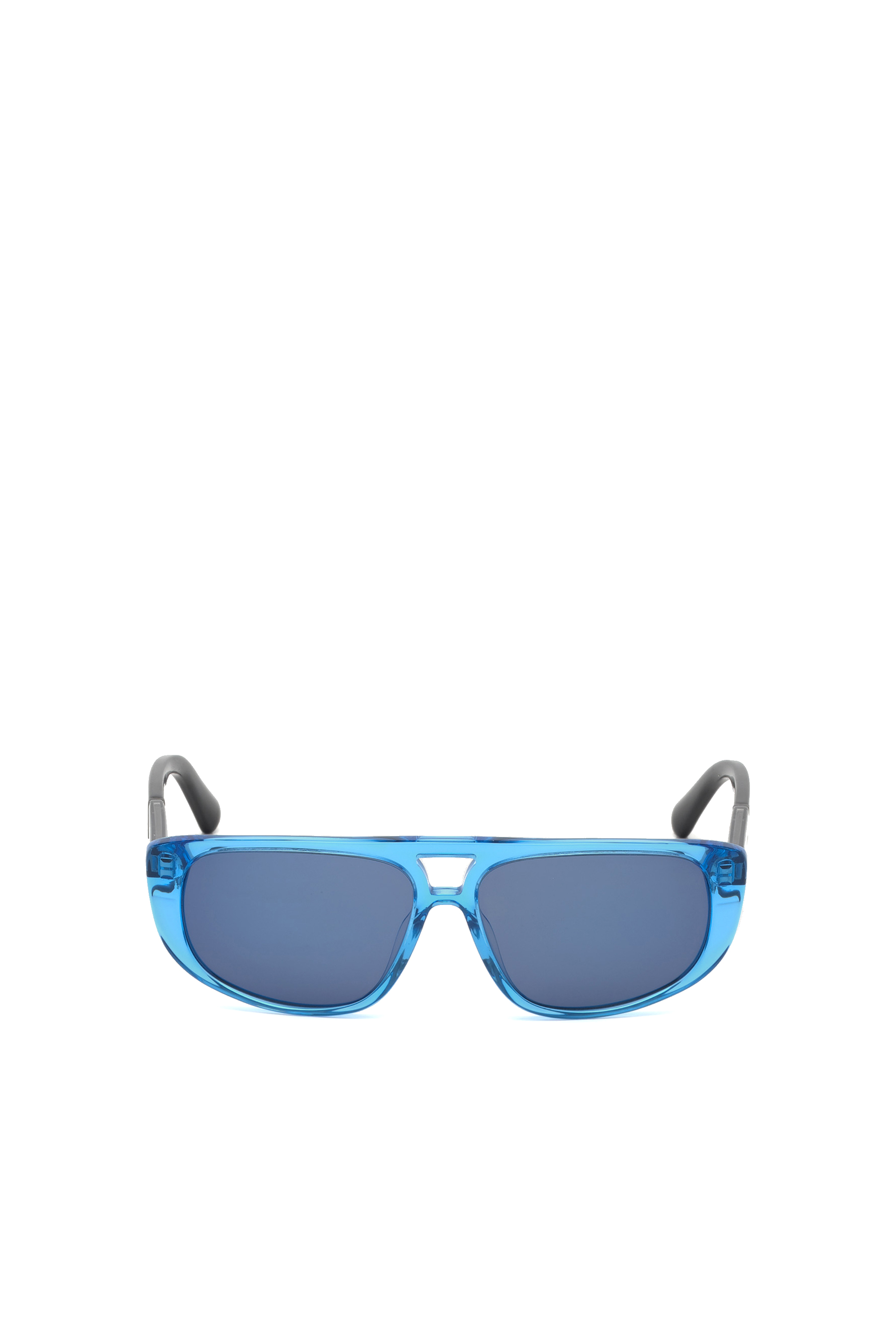 Diesel - DL0306, Unisex's Unisex acetate navigator-style sunglasses in Blue/Black - 1