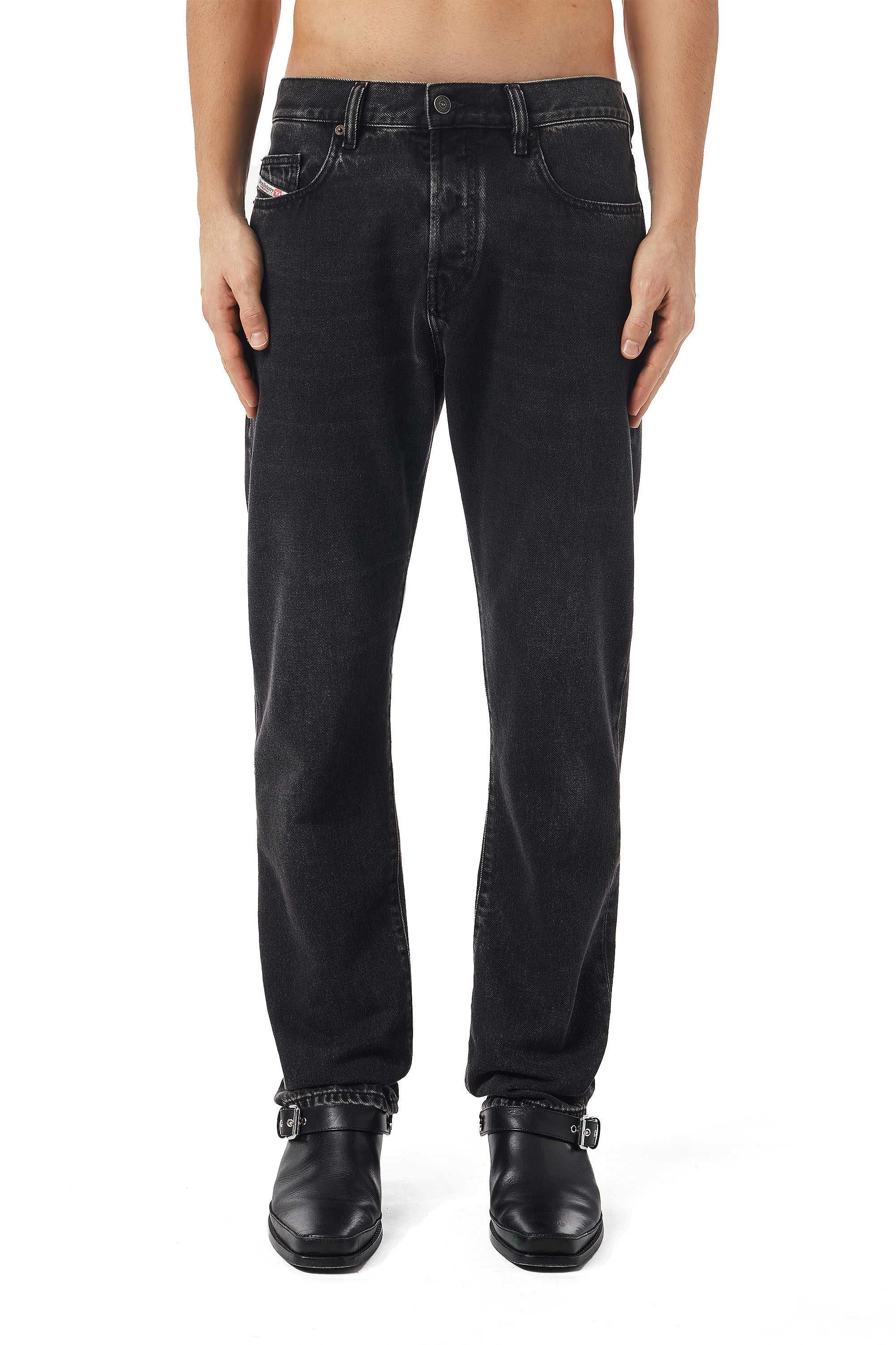 Diesel - Man's Straight Jeans 2020 D-Viker 09B88, Black/Dark grey - 1