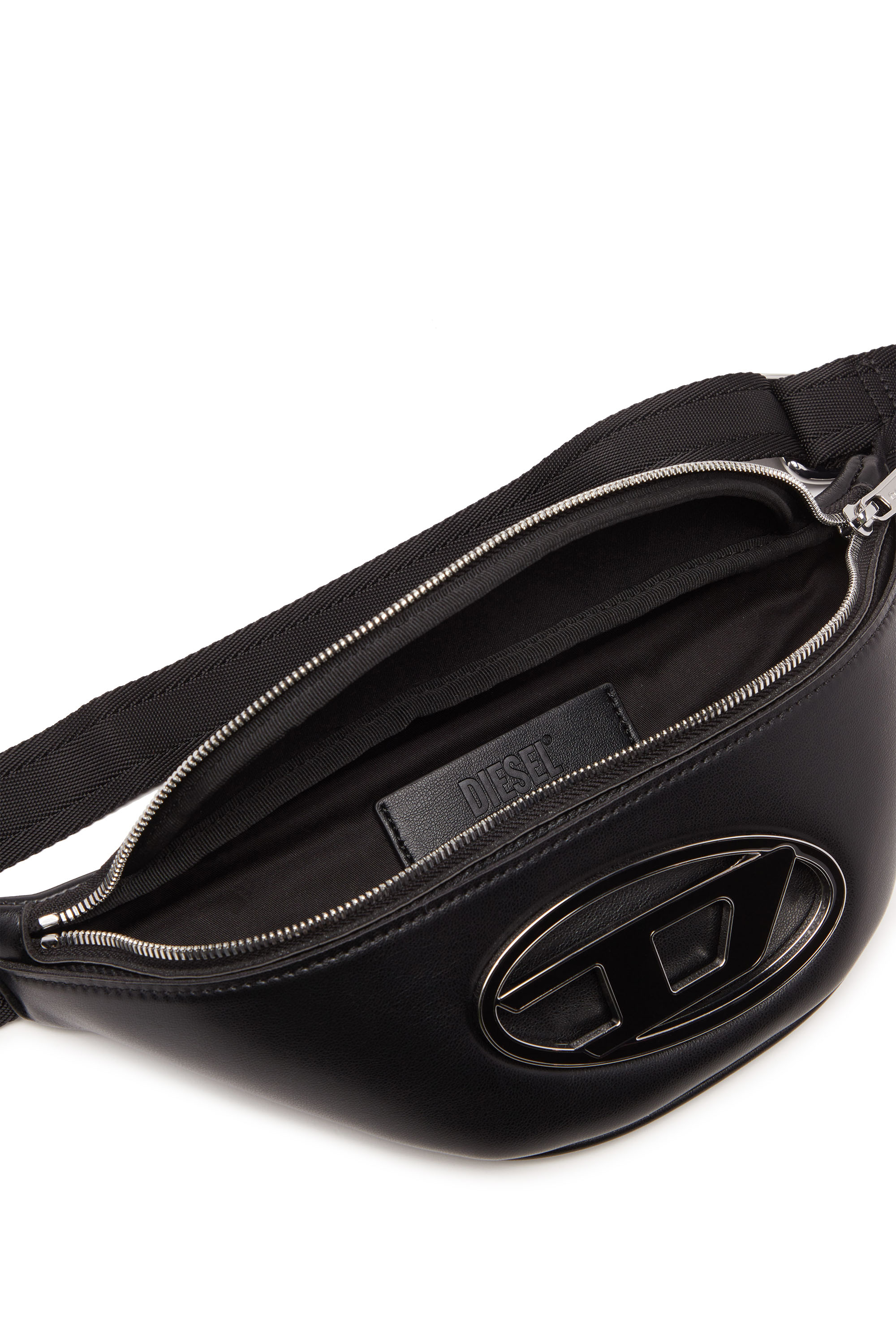 Diesel - HOLI-D BELT BAG X, Unisex's Holi-D Belt Bag X - Belt bag in bonded neoprene in Black - 4