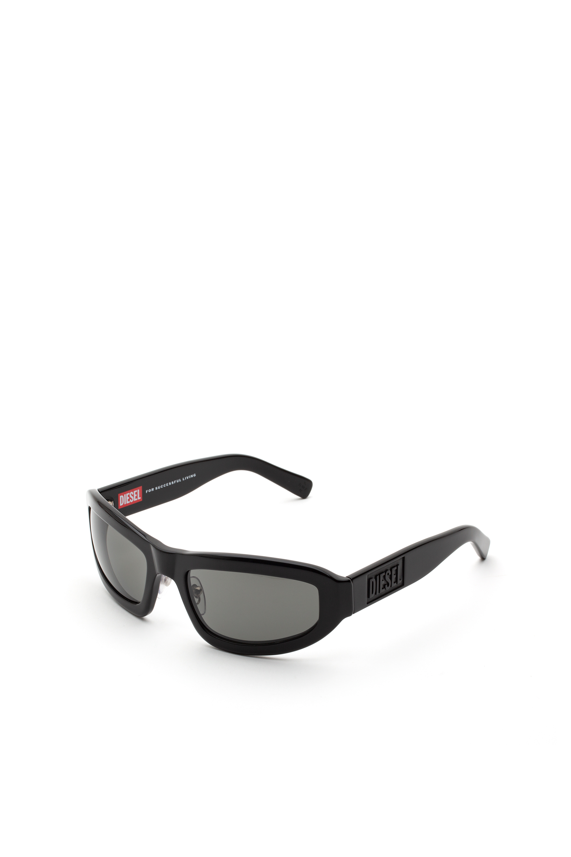 Diesel - DM0363, Unisex's Wraparound sports-aesthetics sunglasses in Black - 2