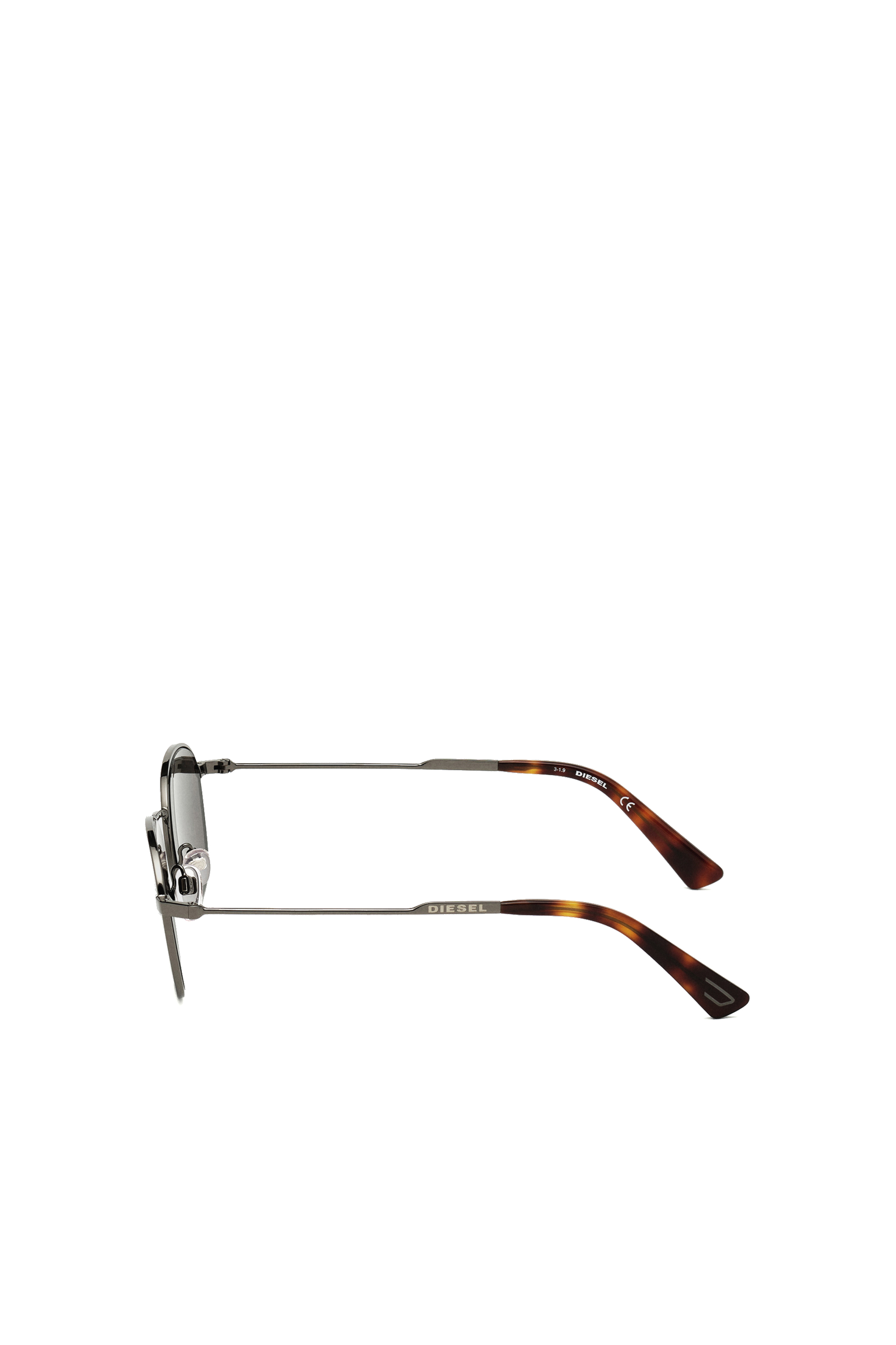 Diesel - DL0307, Unisex's Unisex sunglasses with rounded silhouette in Grey - 1