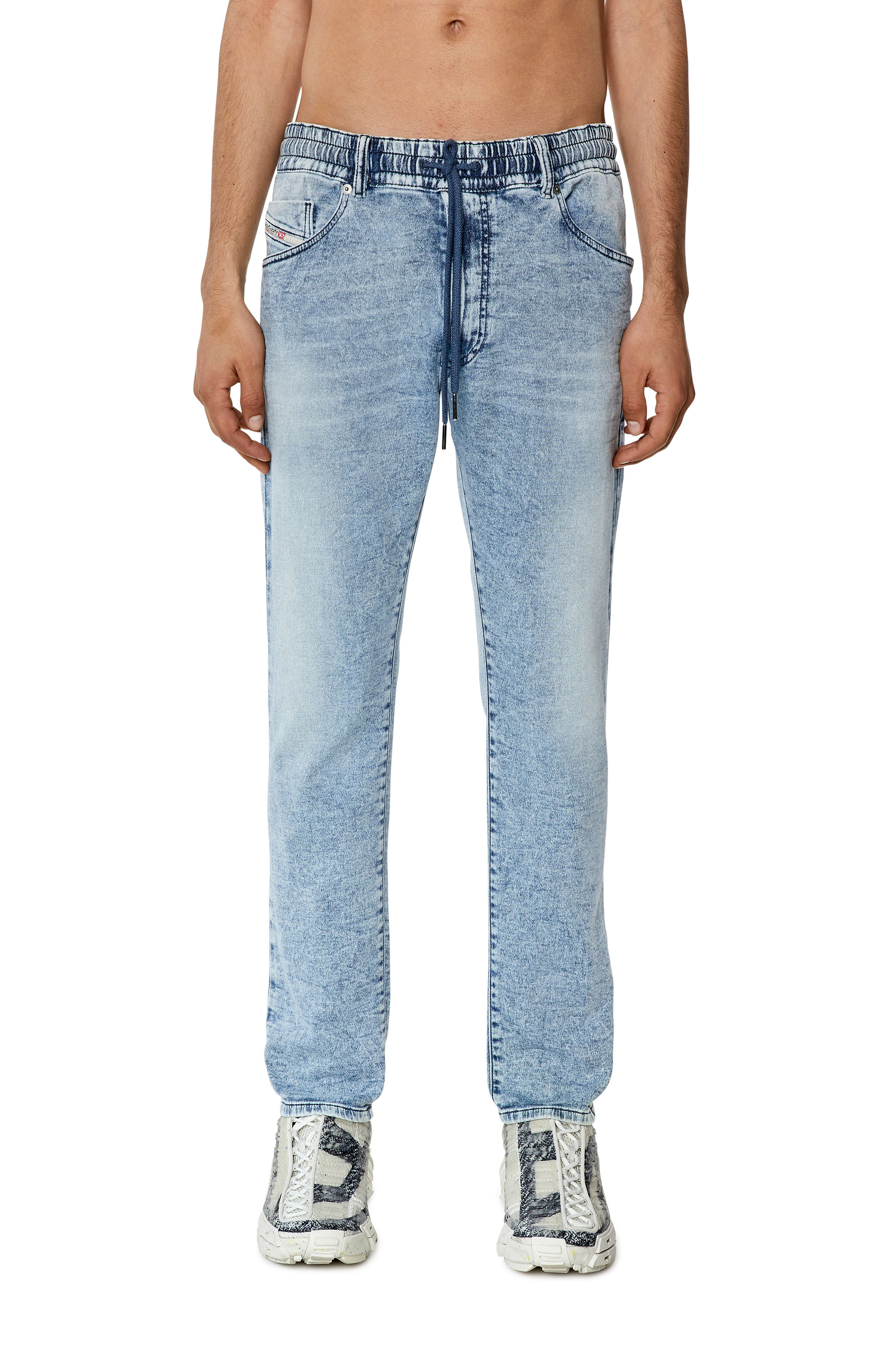 Diesel - Man's Tapered 2030 D-Krooley Joggjeans® 068GG, Light Blue - 1
