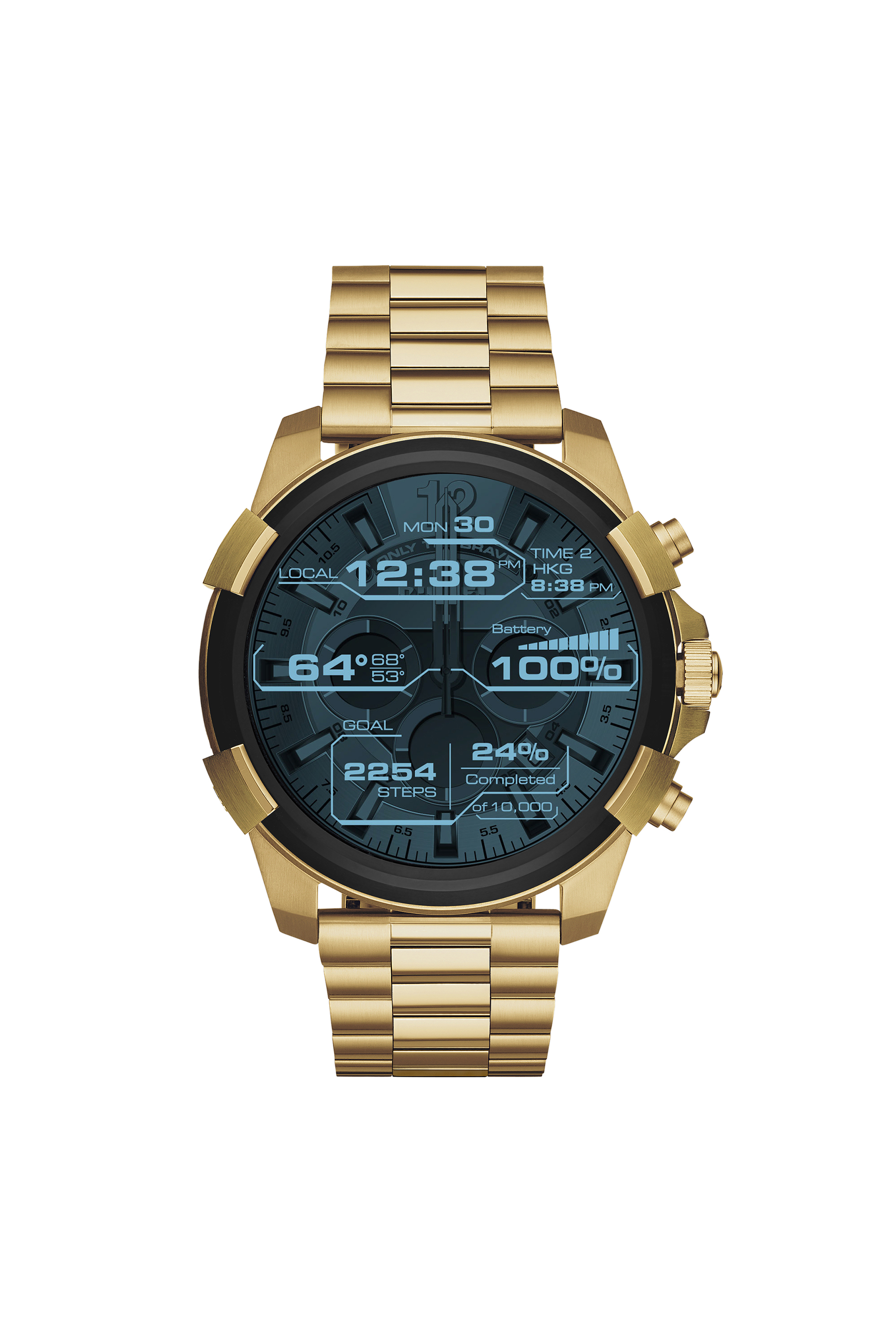 Diesel - DT2005, Man's Gold touchscreen smartwatch, 48 mm in Gold - 1