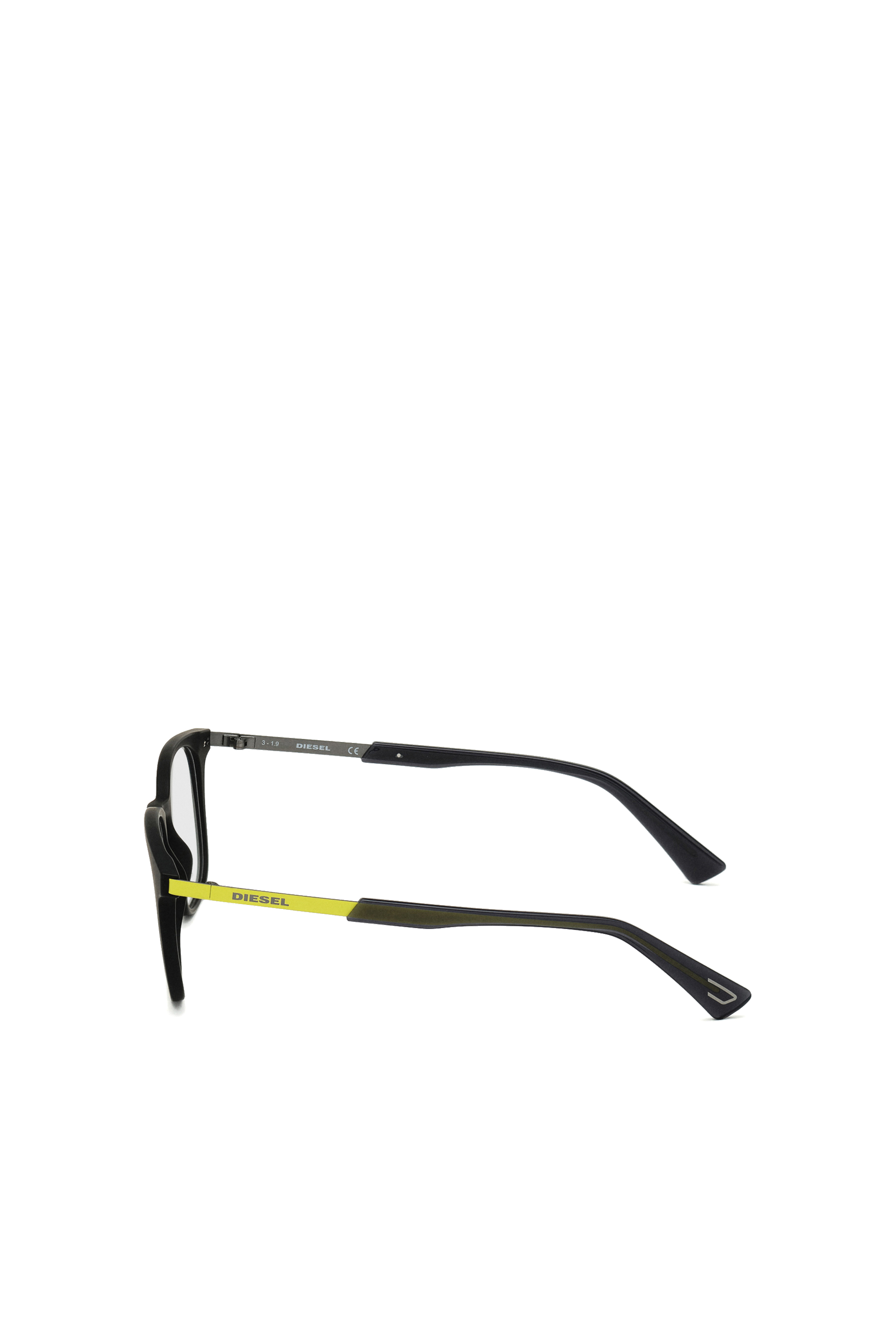 Diesel - DL5349, Unisex's Unisex eyewear with a square silhouette in Black/Green - 3