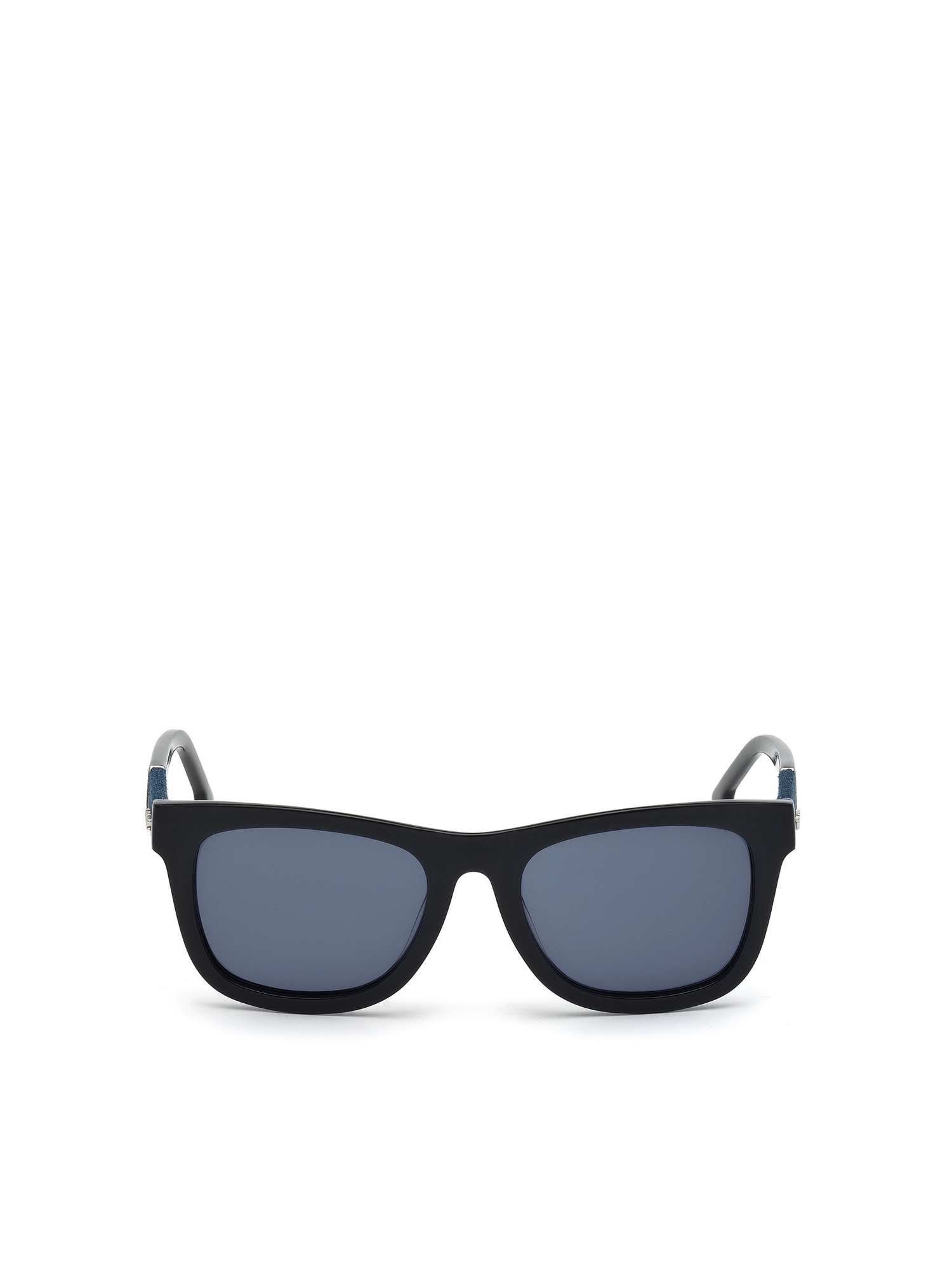 Diesel - DM0050, Man's Eyewear with unique denim insert in Black - 2