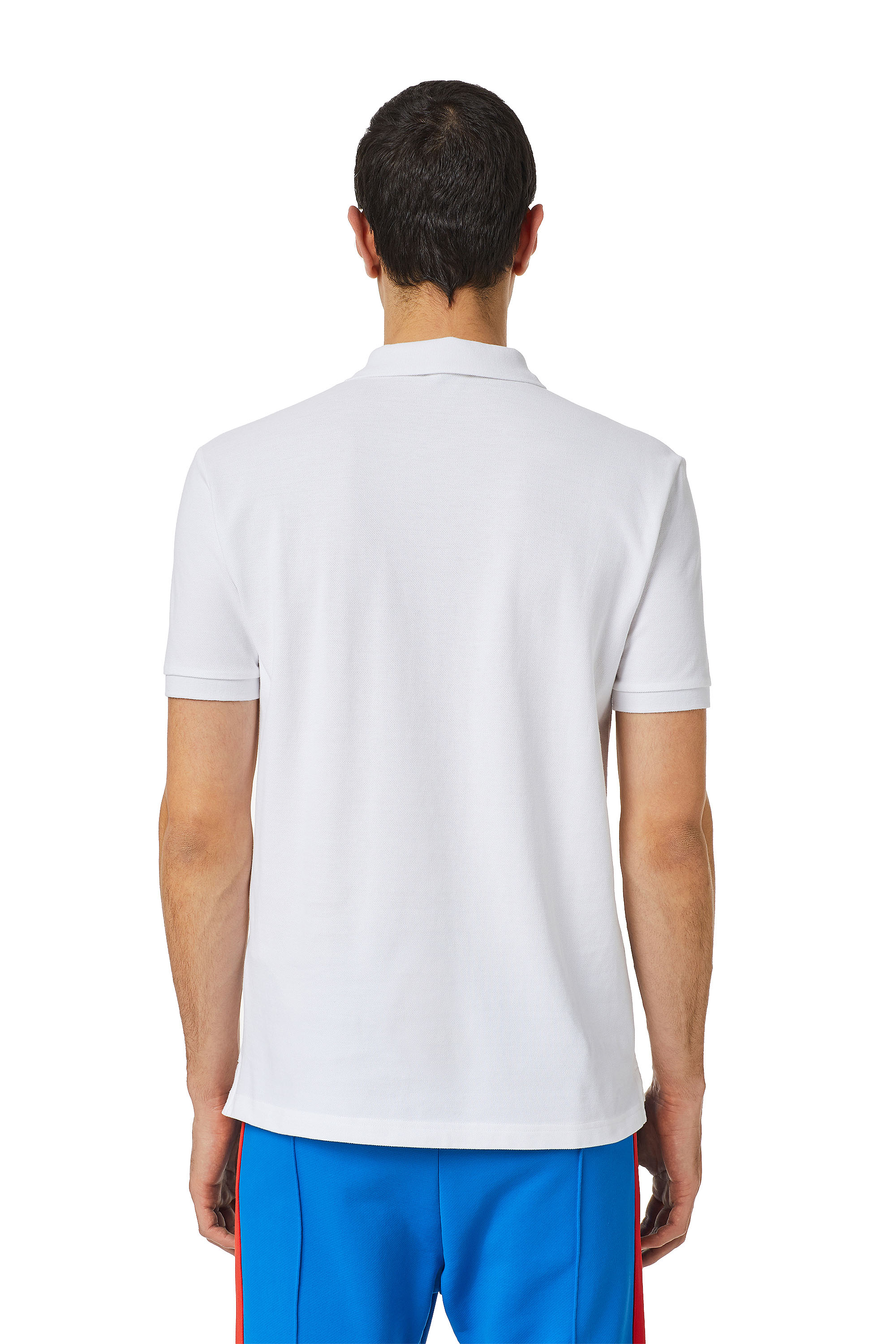 Diesel - T-SMITH-DIV, Man's Polo shirt with 3D logo in White - 4