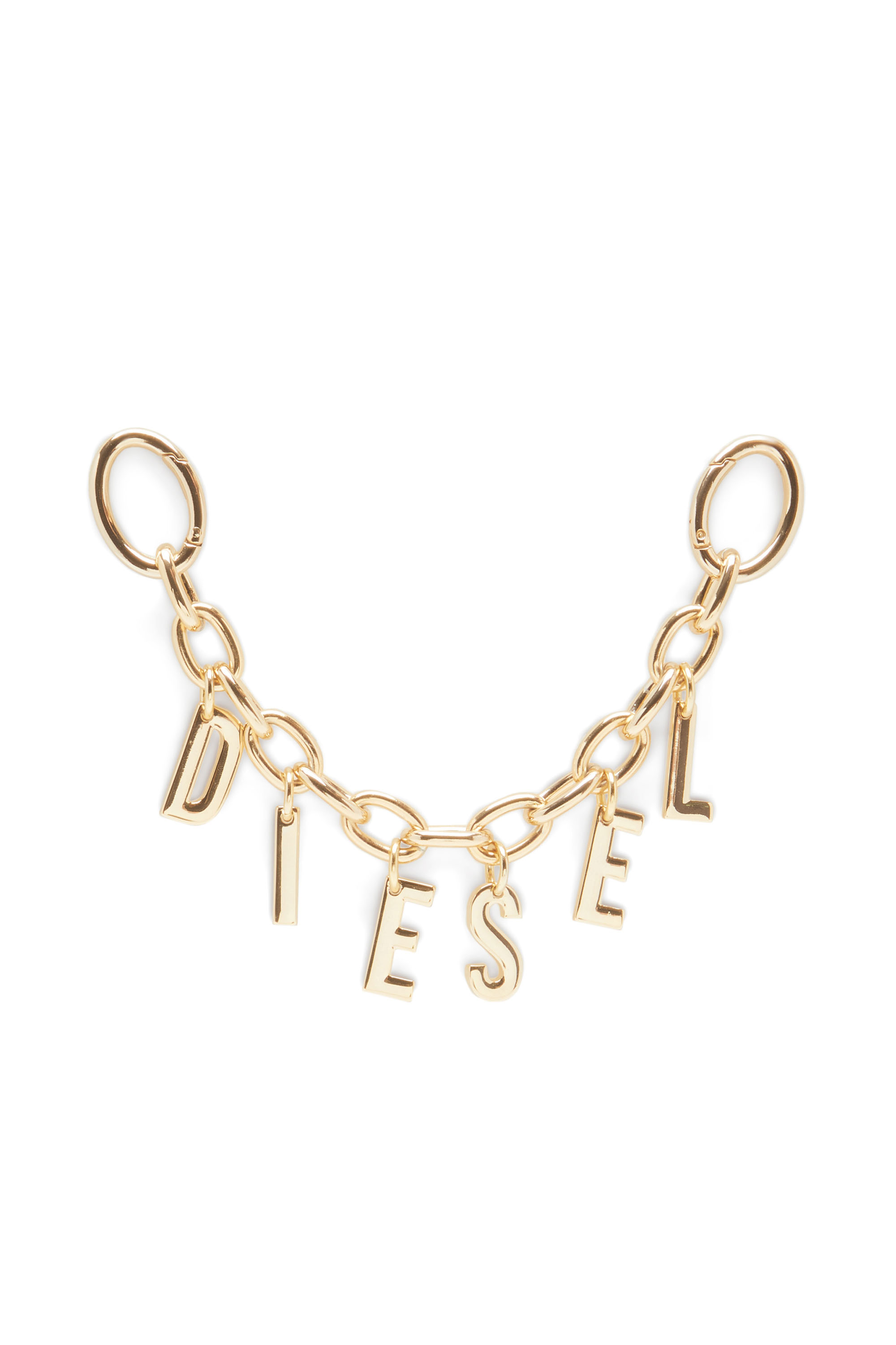 Diesel - A-LETTERS CHARM, Woman's Polished metal bag charm/charm bracelet in Gold - 1