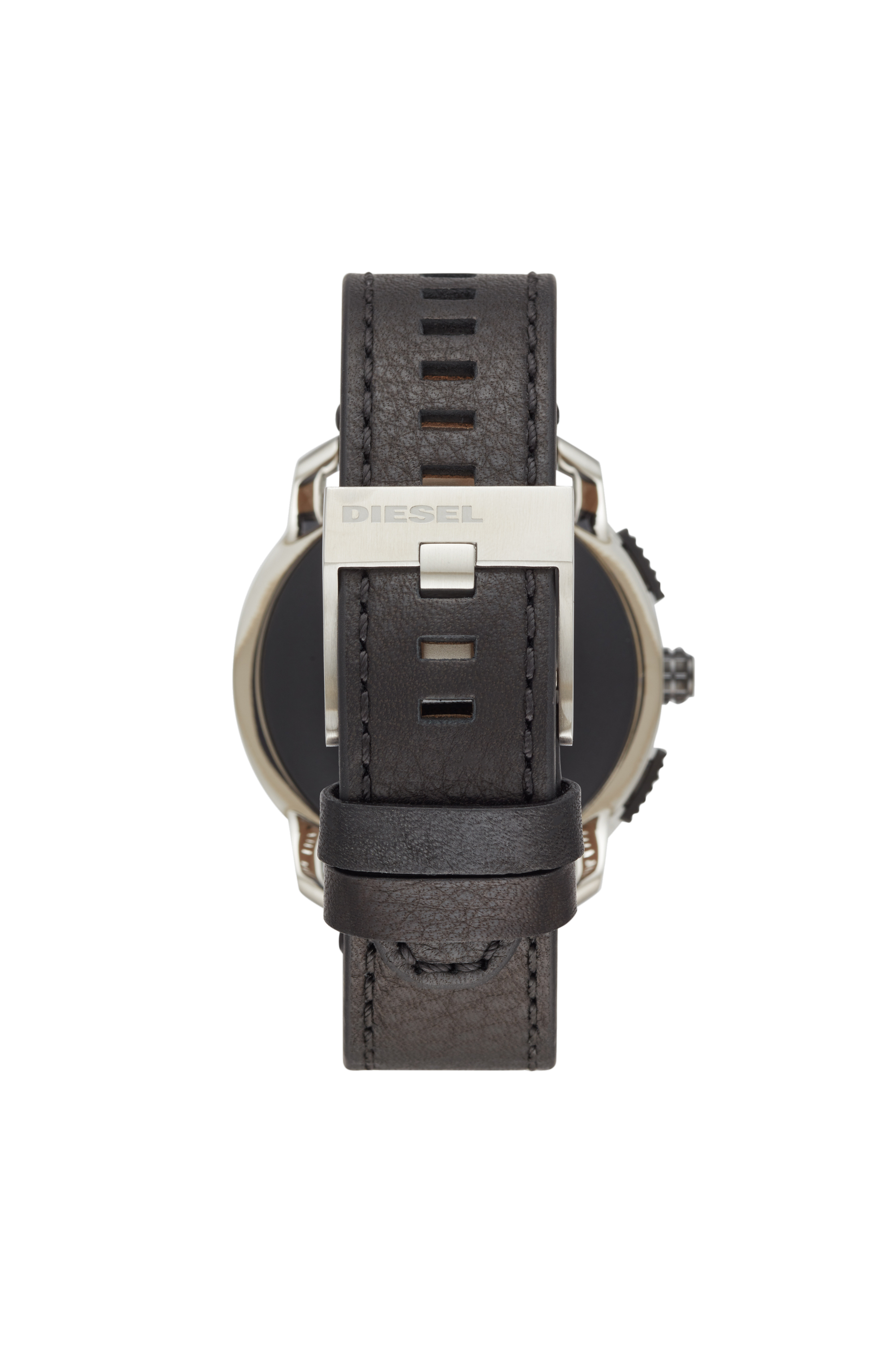 Diesel - DT2014, Man's Axial Smartwatch - Black Leather in Black/Silver - 2