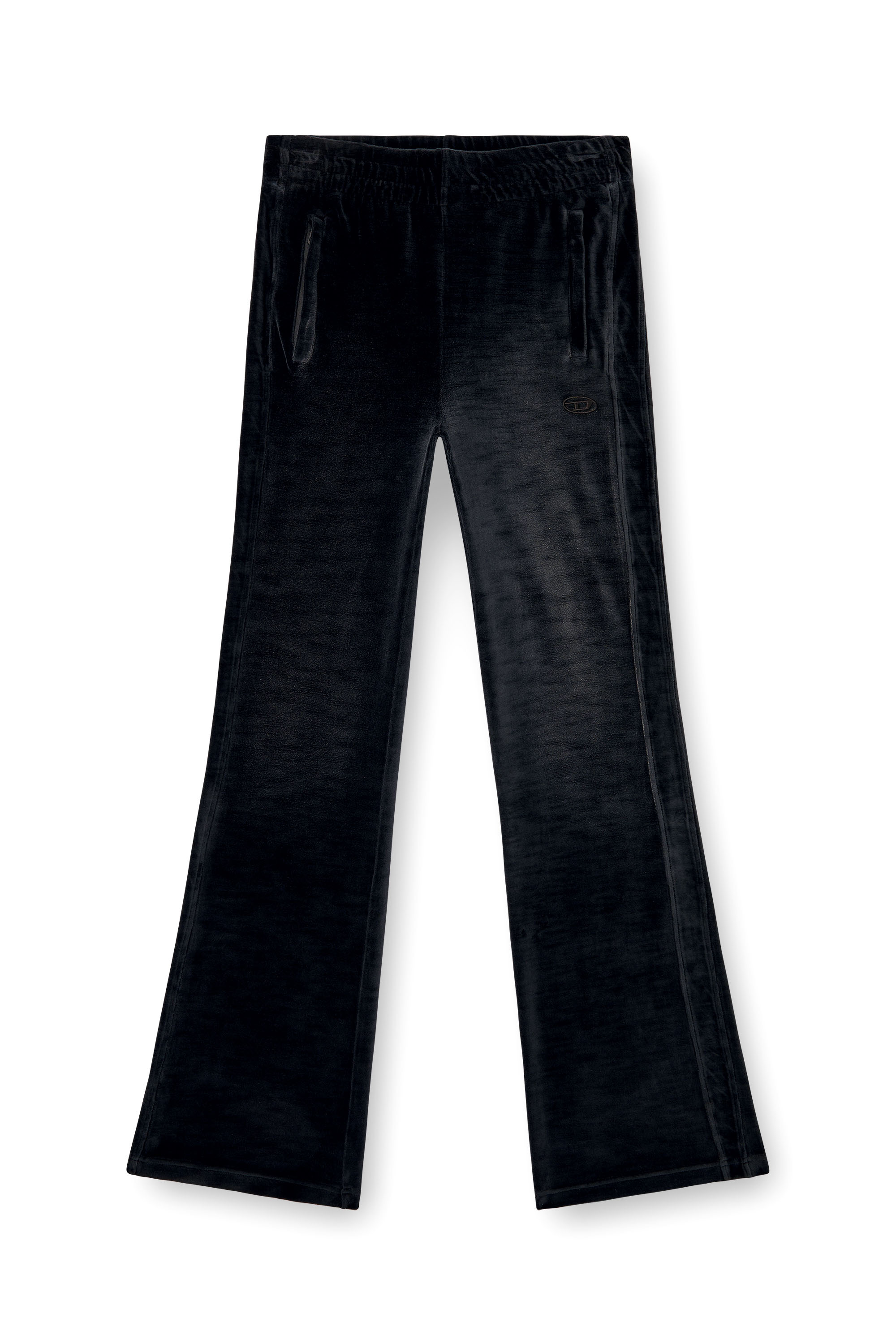 Diesel - P-ELY-Q1, Woman's Wide leg sweatpants in Black - 3