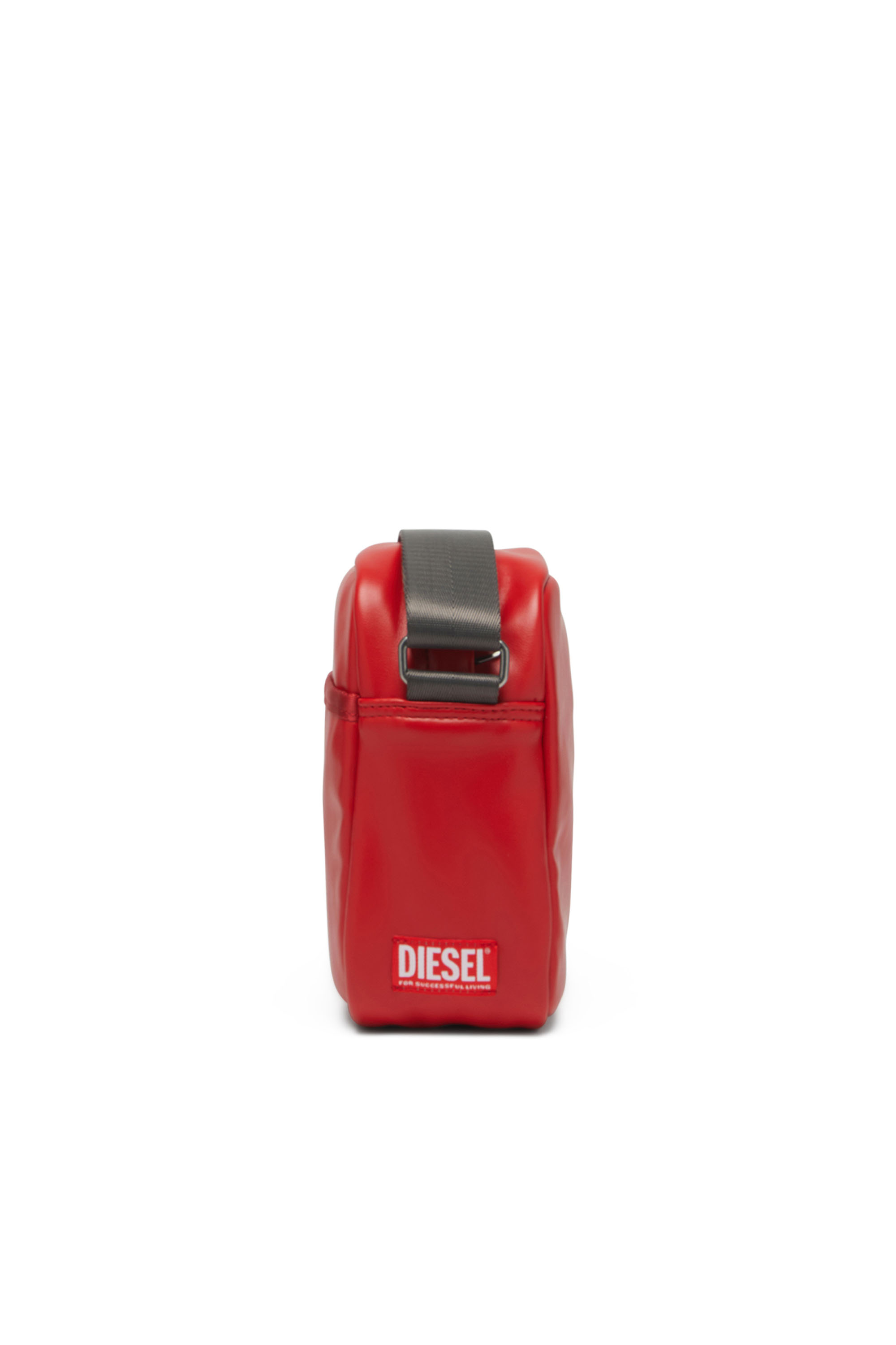 Diesel - RAVE CROSSBODY, Man's Rave Crossbody - Crossbody bag in recycled materials in Red - 3