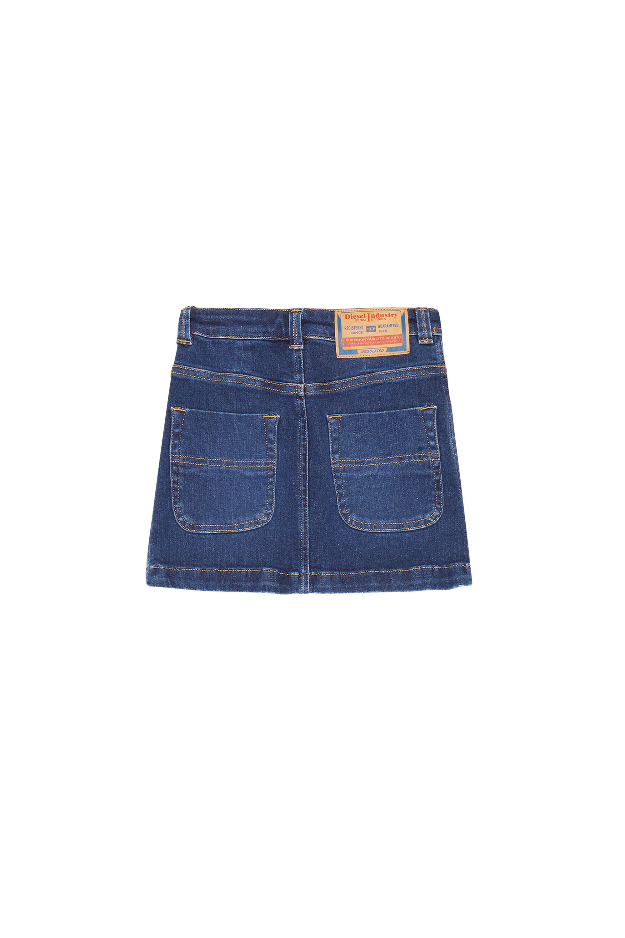 Diesel - GEALBUS, Woman's Denim mini skirt in Dark Blue - 2