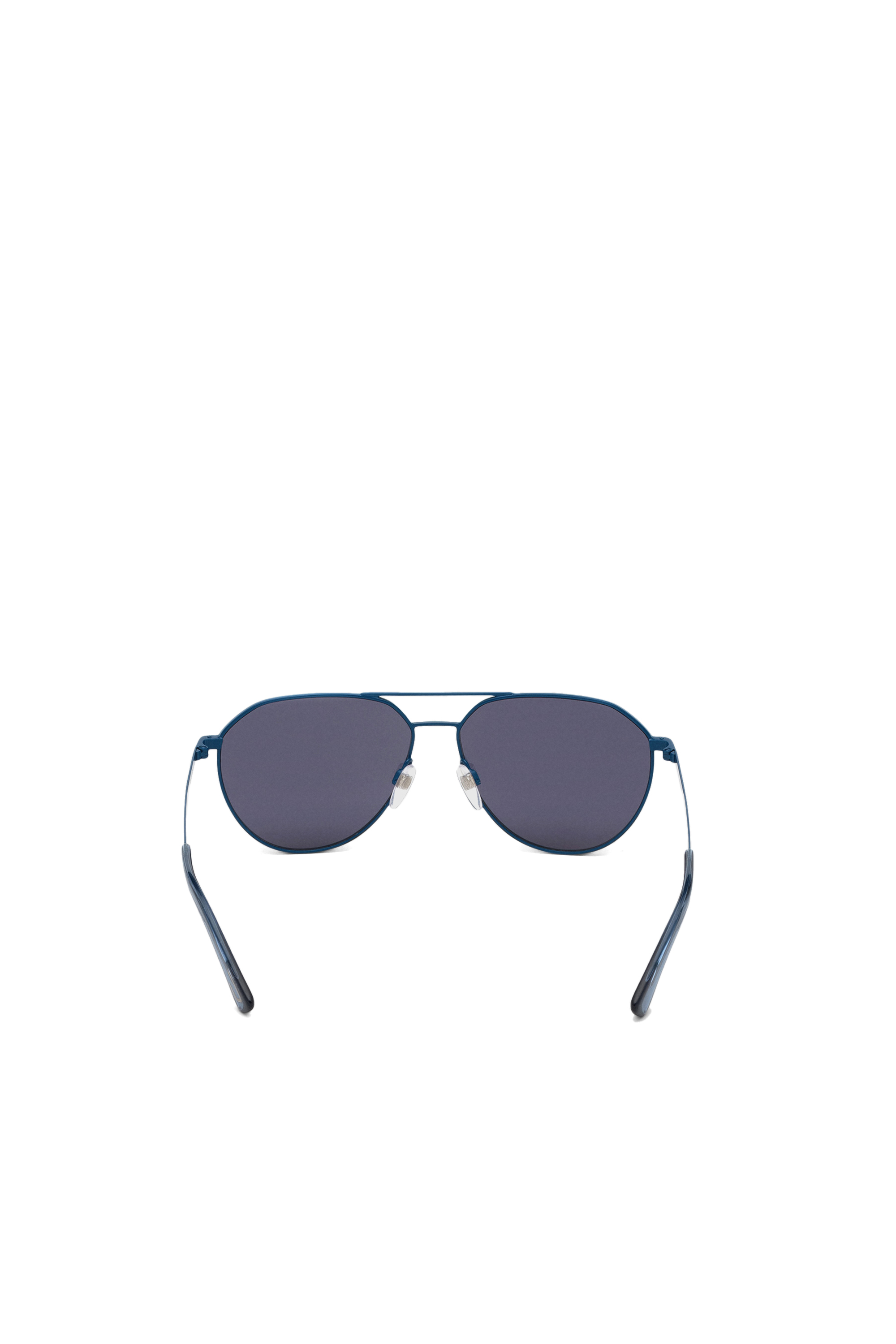 Diesel - DL0296, Man's Pilot shape sunglasses in metal in Azure - 4