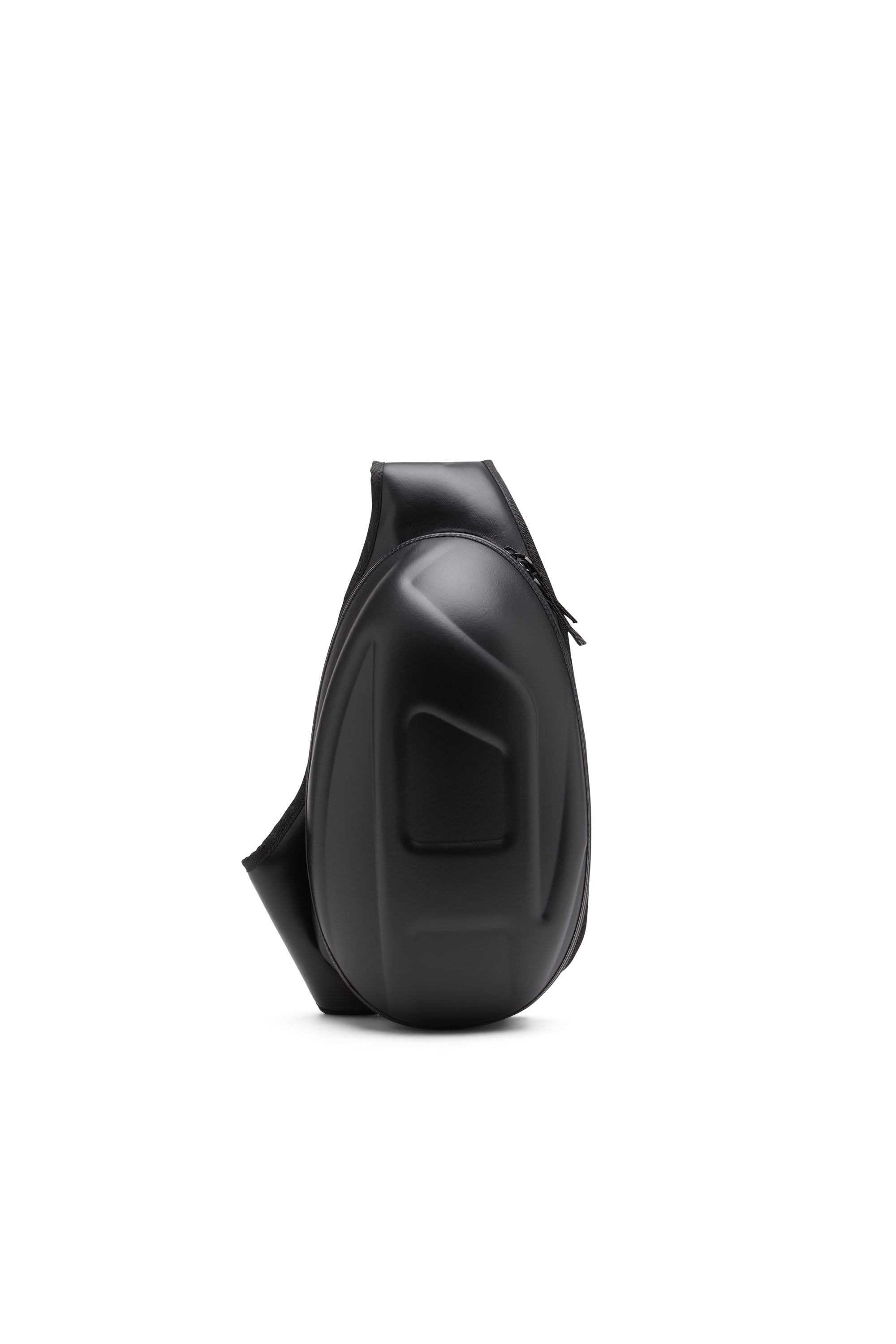 Diesel - 1DR-POD SLING BAG, Man's 1DR-Pod Sling Bag - One-shoulder backpack in leather in Black - 1