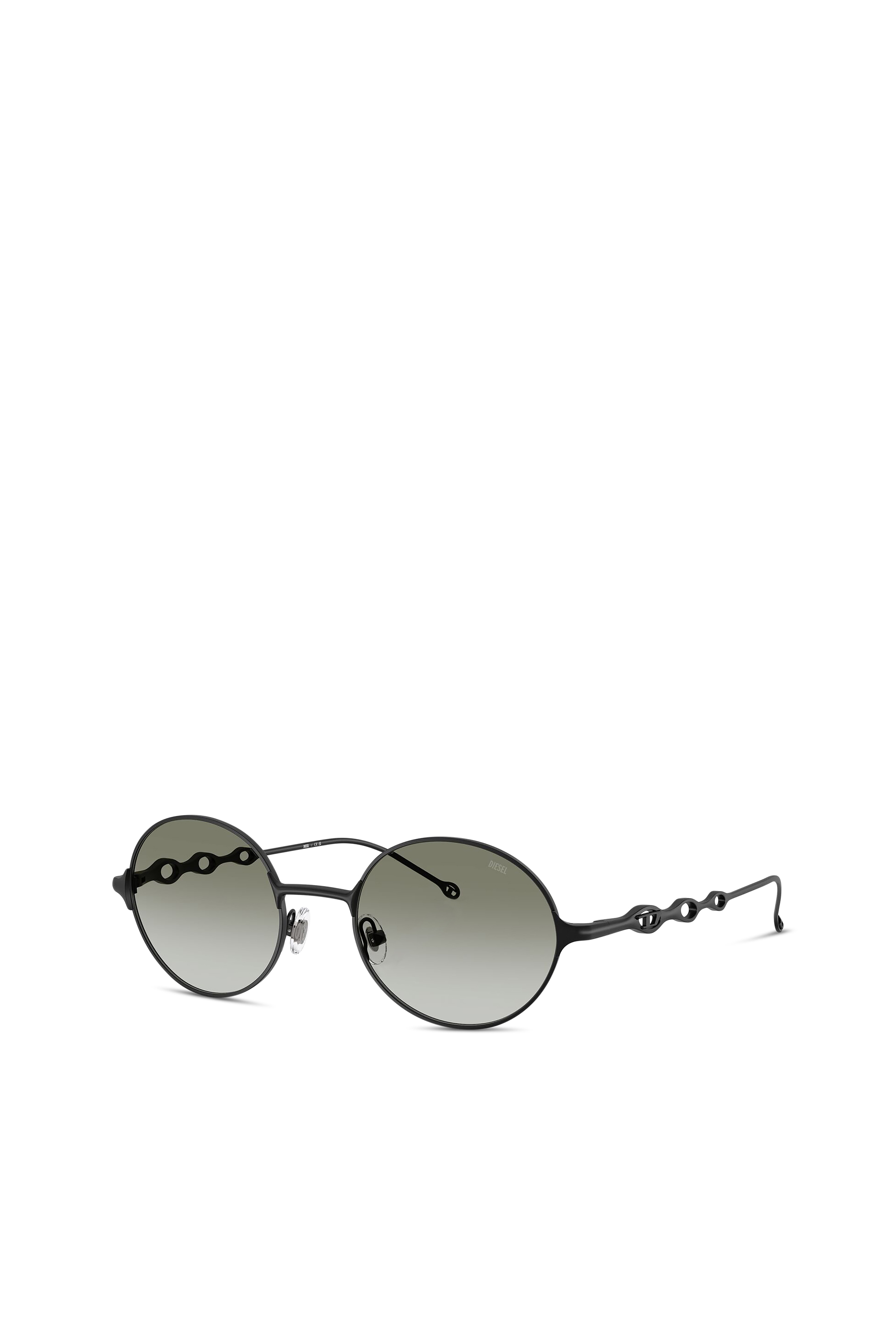 Diesel - 0DL1008, Unisex's Square sunglasses in Black/Green - 1