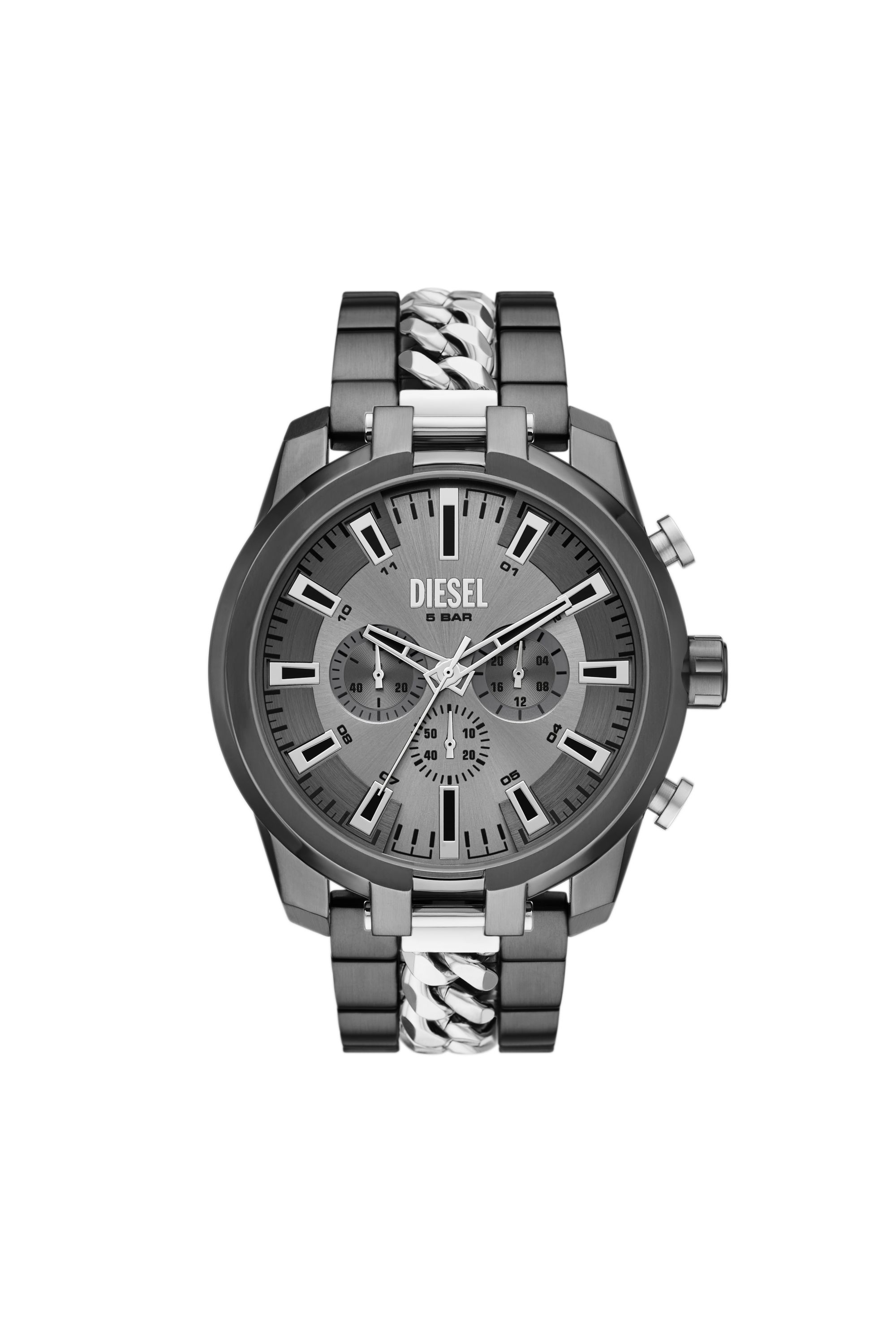 Diesel - DZ4630, Man's Split Stainless Steel Watch in Dark grey - 1