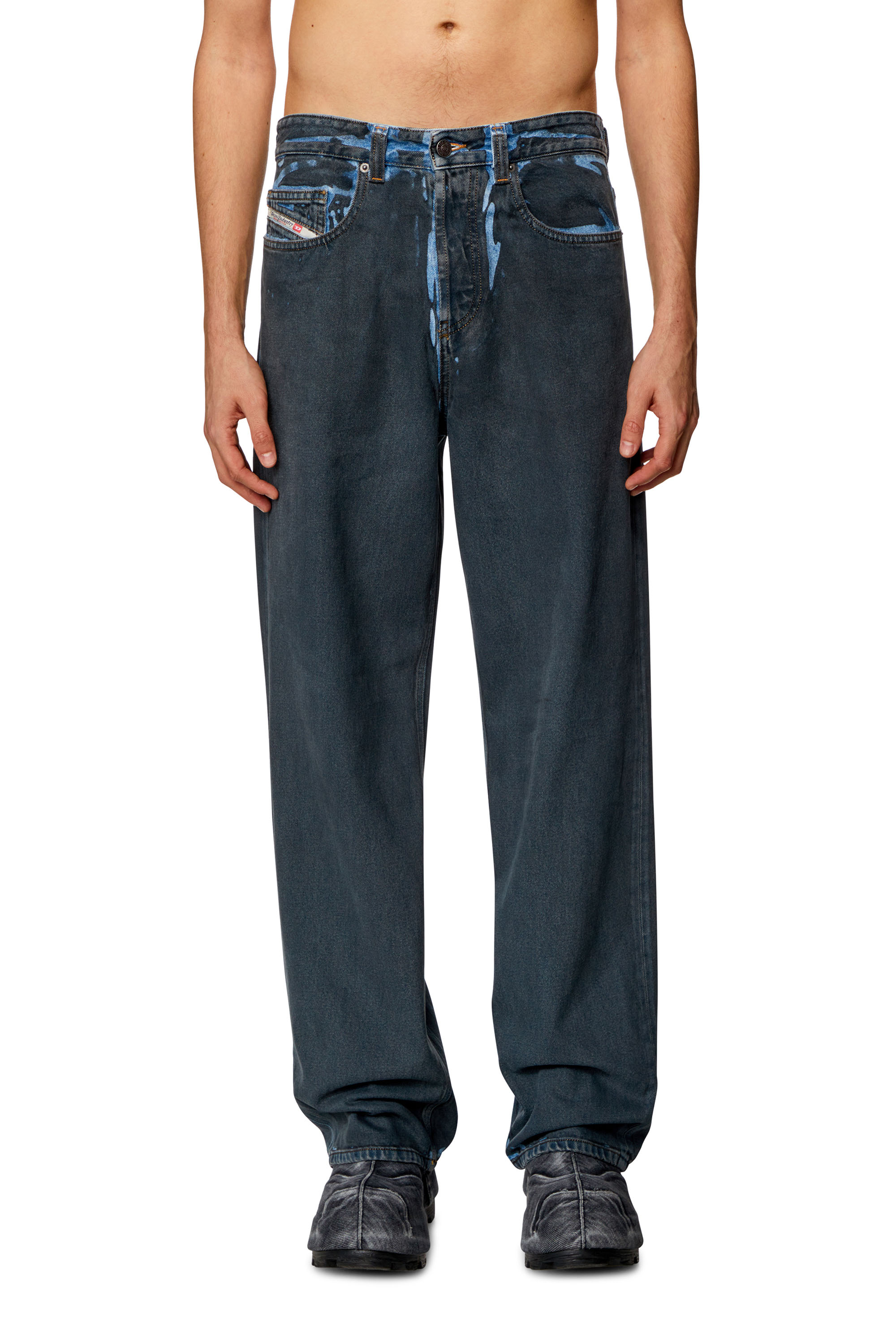 Diesel - Man's Relaxed Jeans 2001 D-Macro 09K45, Dark Blue - 1