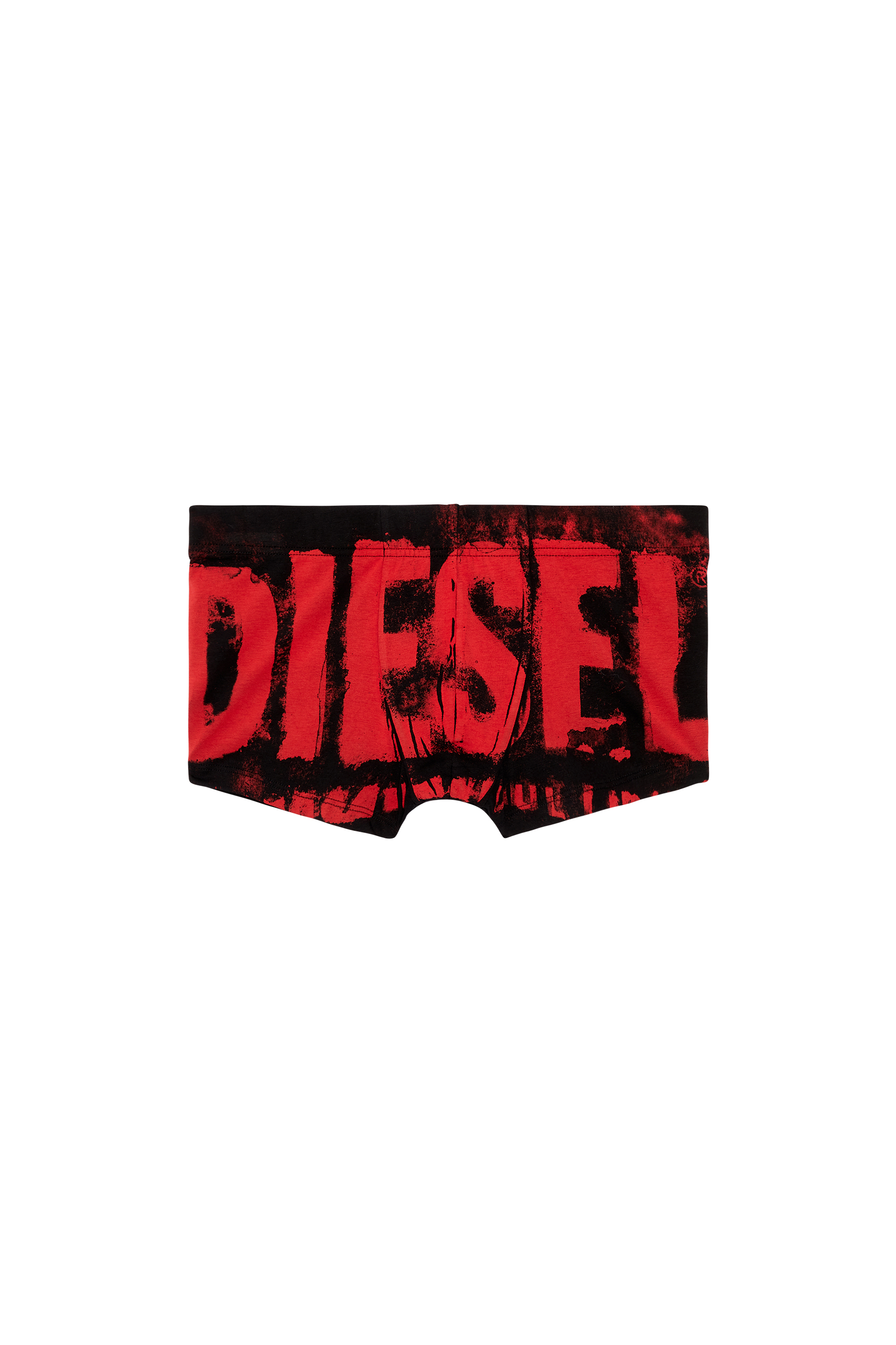 Diesel - UMBX-DAMIEN, Man's Boxer briefs with blurry Super Logo in Blue/Red - 4