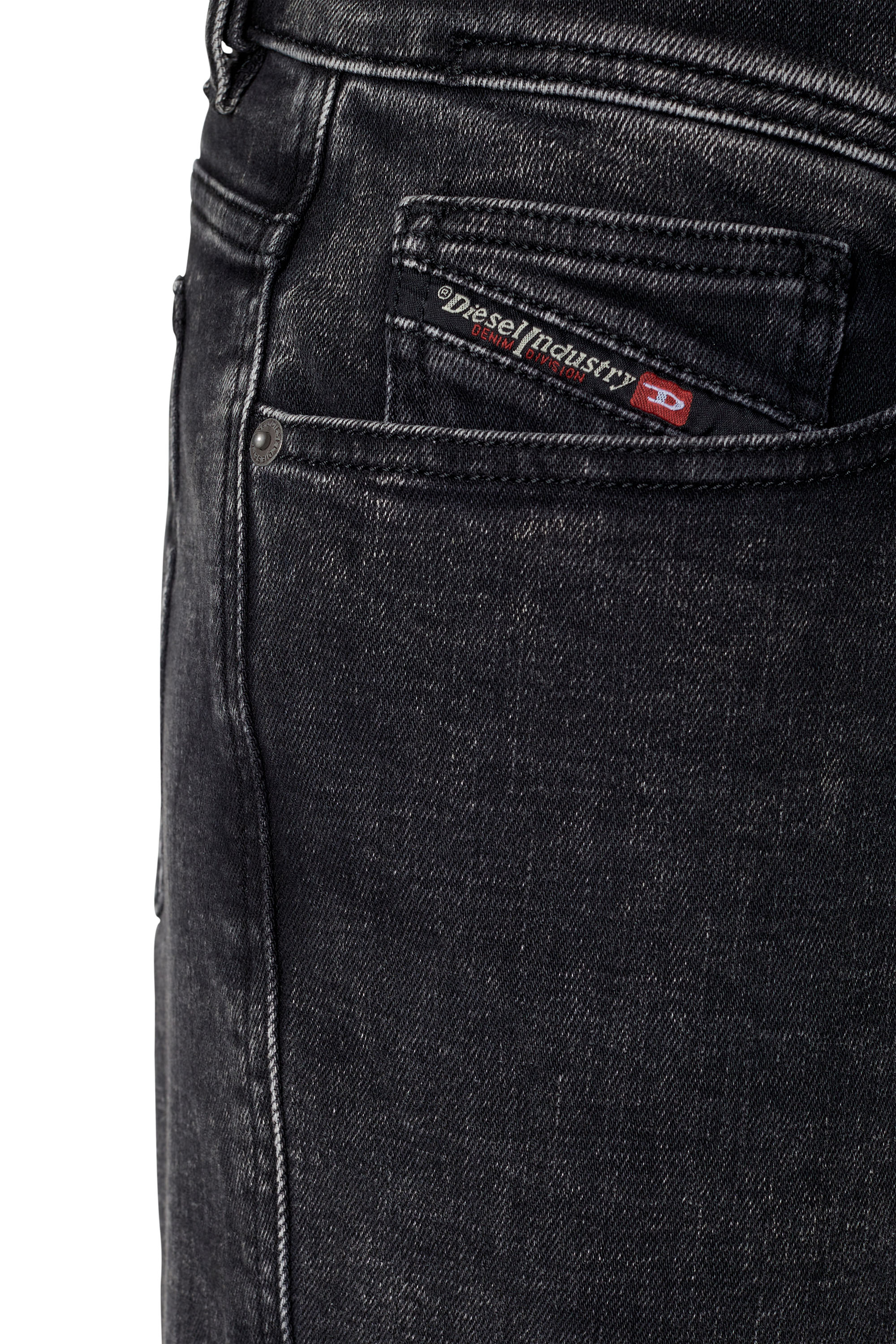 Diesel - Skinny Jeans 1983 D-Amny 09C22, Man's Skinny Jeans - 1983 D-Amny in Black/Dark grey - 3
