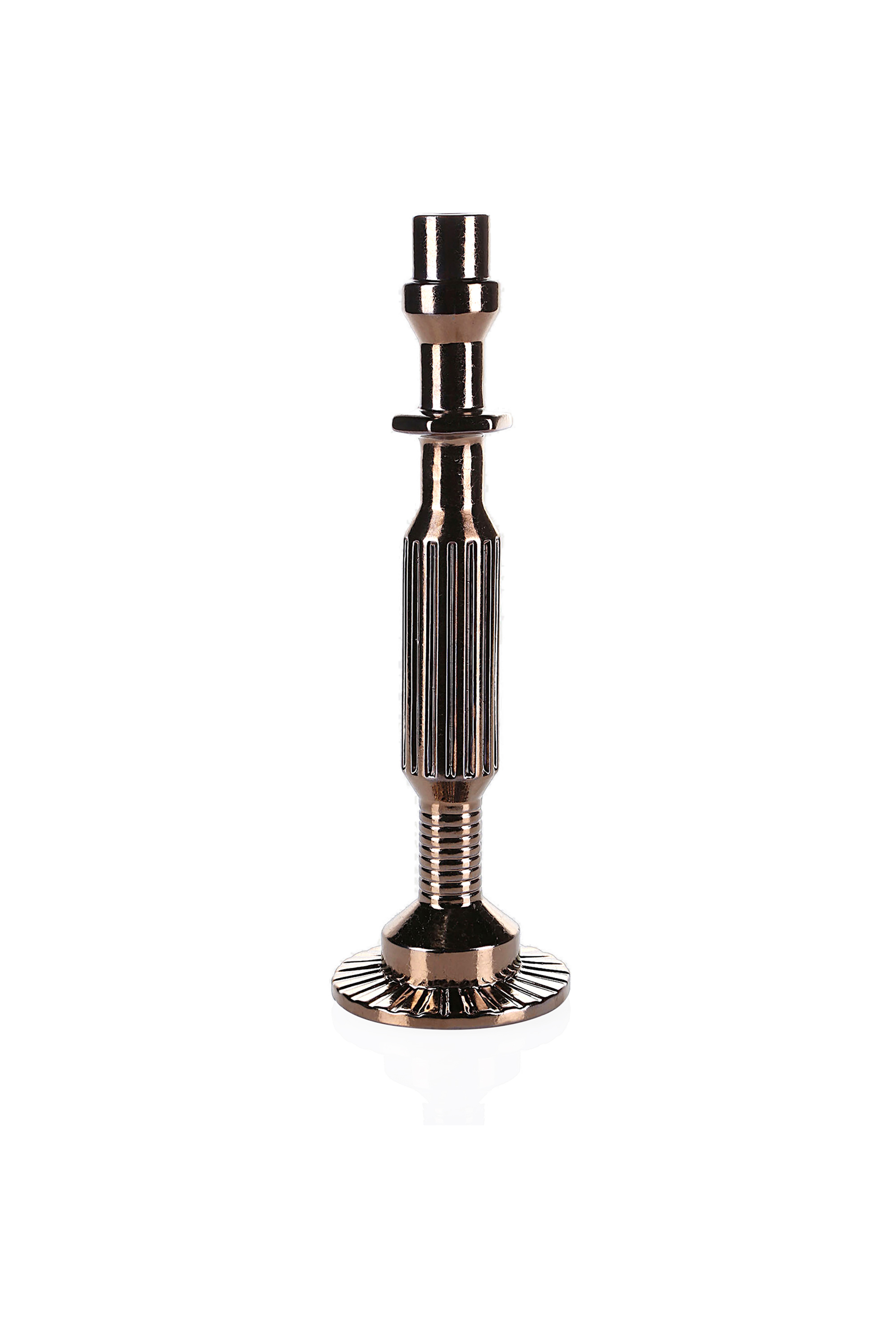 Diesel - 10953 TRANSMISSION, Unisex's Bronze medium porcelain candleholder in Bronze - 1