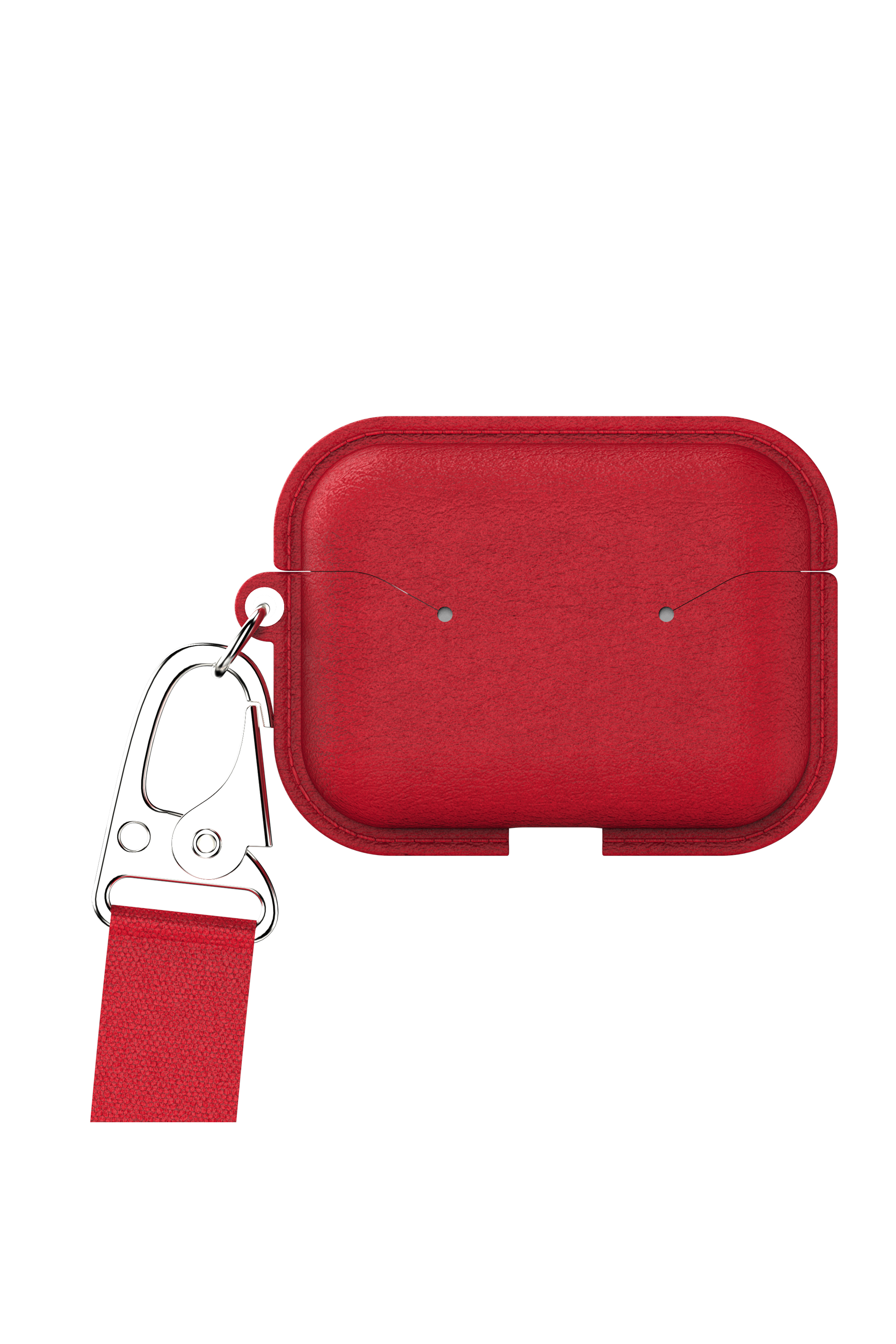 Diesel - 49860 AIRPOD CASE, Unisex's Airpod case leather for AirPods pro in Red - 2