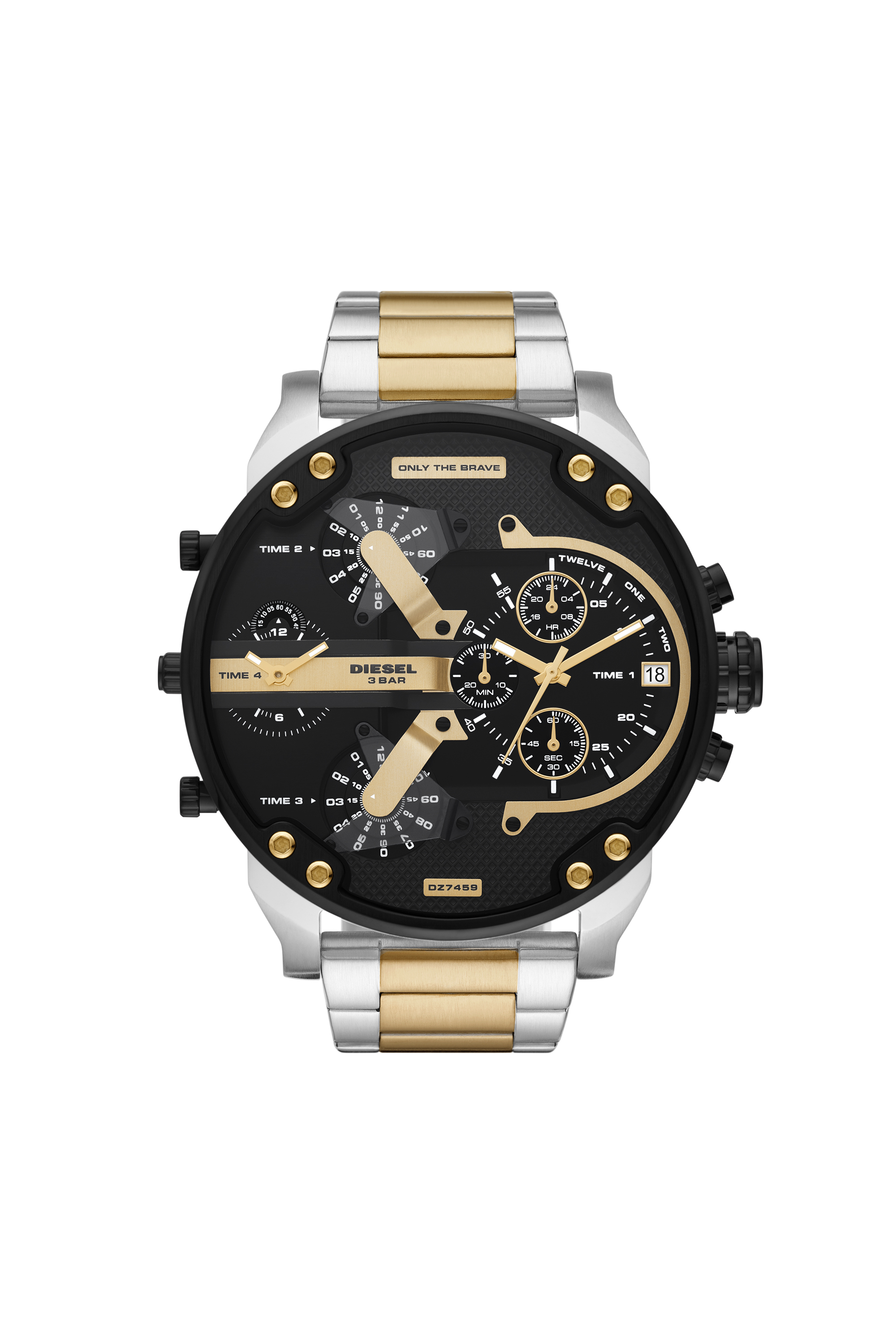 Diesel - DZ7459, Man's Mr. Daddy 2.0 Stainless Steel Watch in Silver - 1