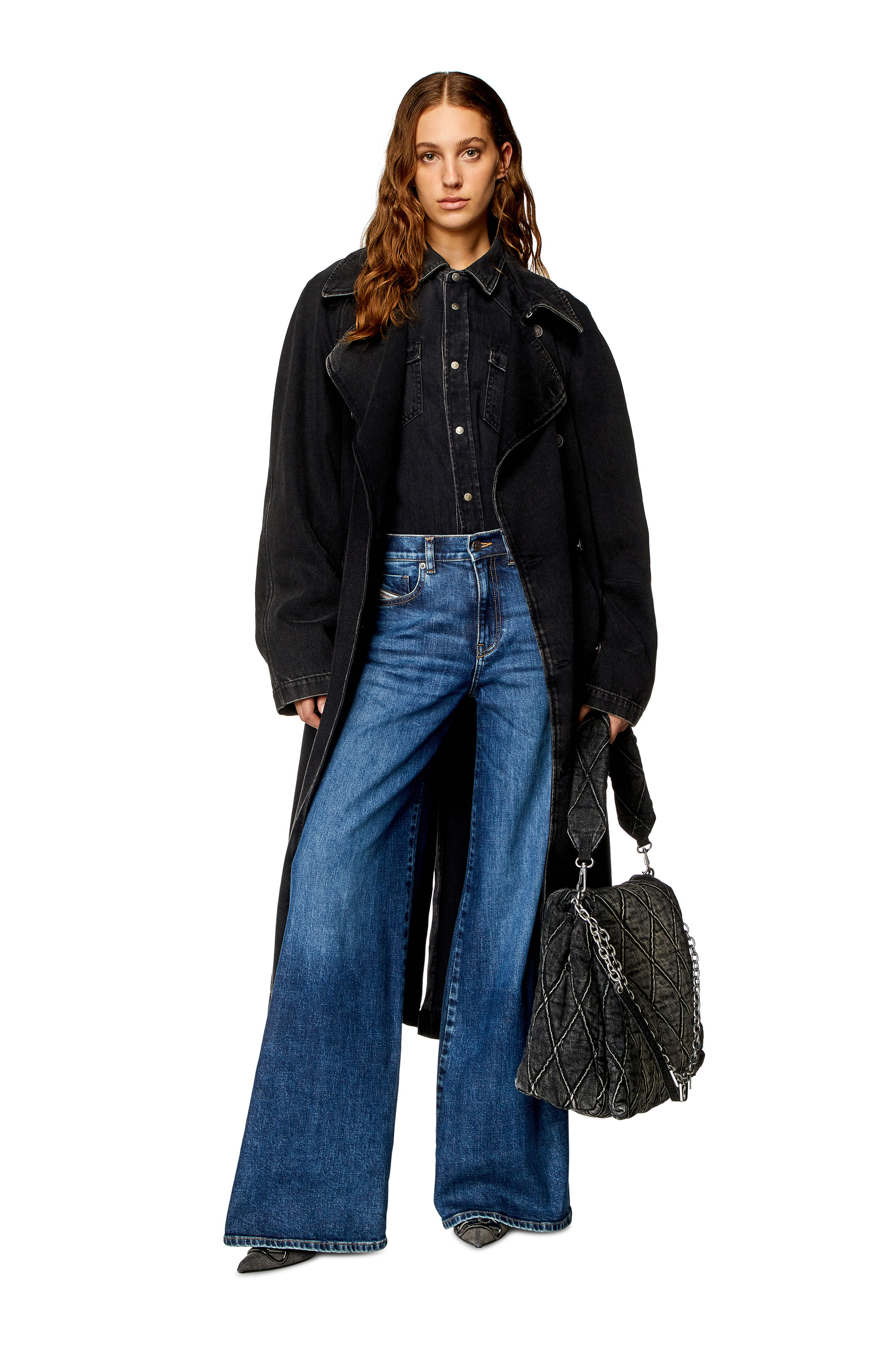 Diesel - Woman's Flare Jeans 1978 D-Akemi 0PFAZ, Dark Blue - 2