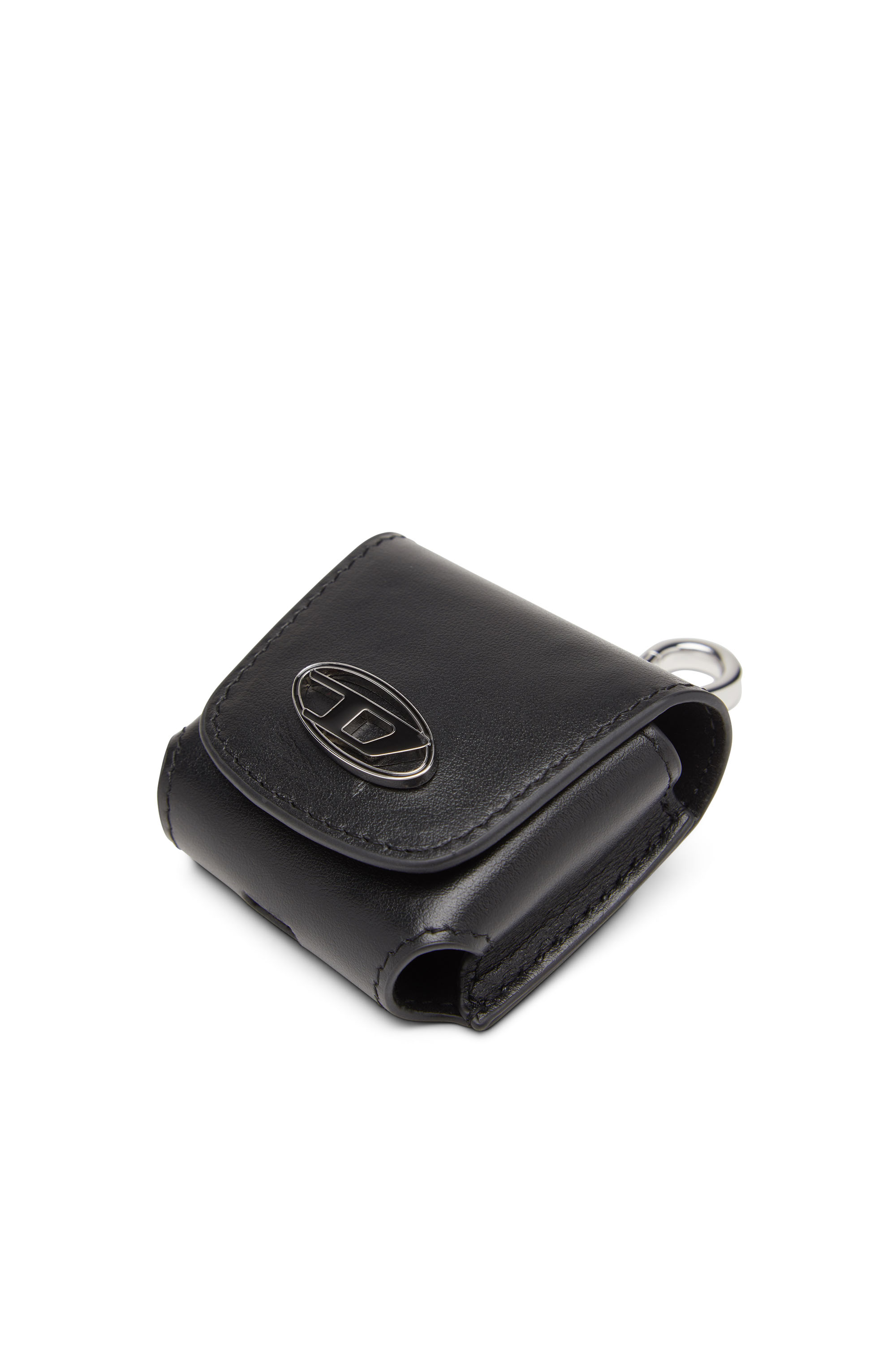 Diesel - HARKY, Man's AirPods case in nappa leather in Black - 4