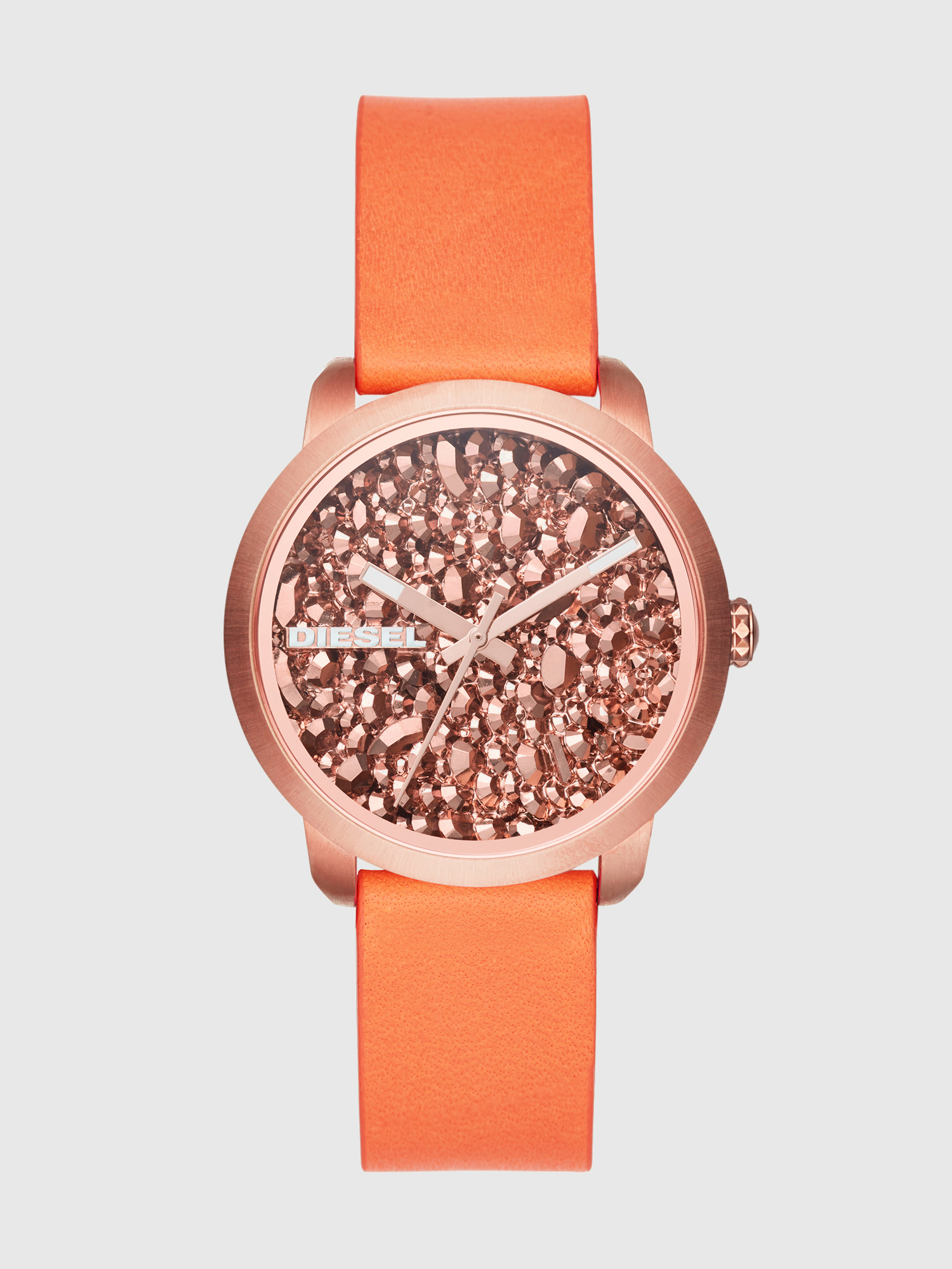 Diesel - DZ5552, Woman's Flare Rocks orange watch with rose rocks, 38 mm in Orange - 1