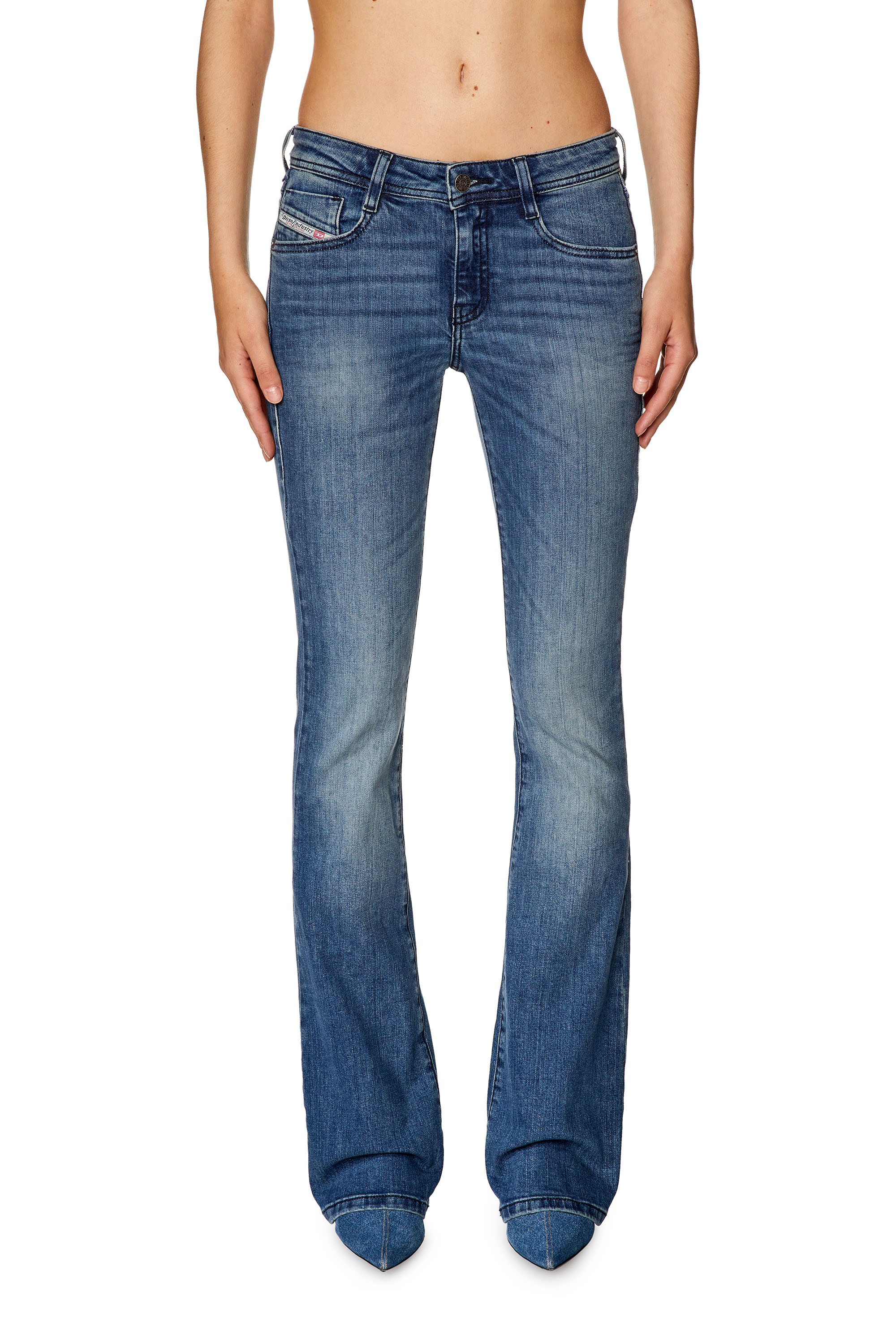 Diesel - Bootcut and Flare Jeans 1969 D-Ebbey 0LICM, Woman's Bootcut and Flare Jeans - 1969 D-Ebbey in Medium blue - 1
