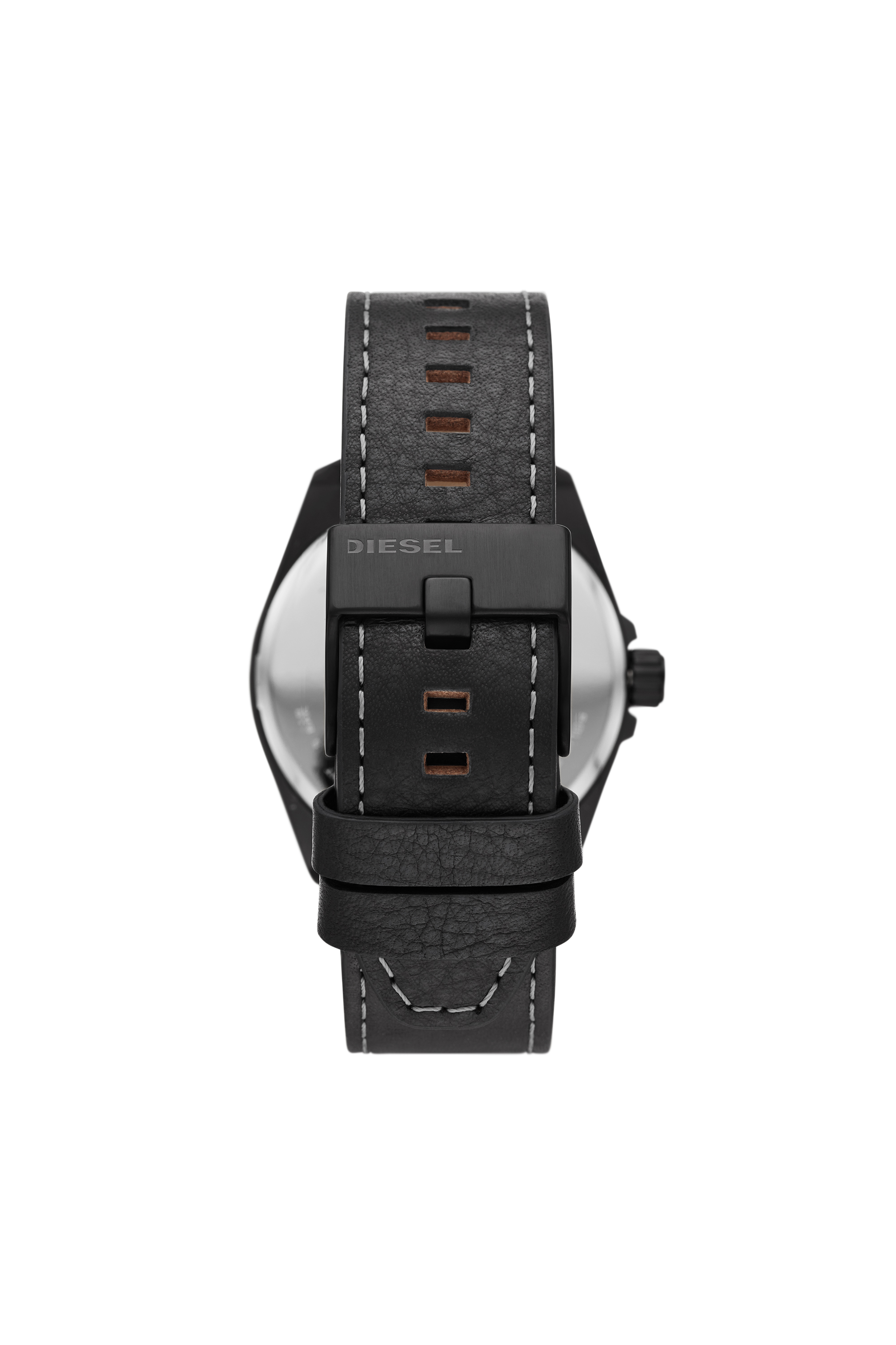 Diesel - DZ1973, Man's MS9 Leather Watch in Black - 2
