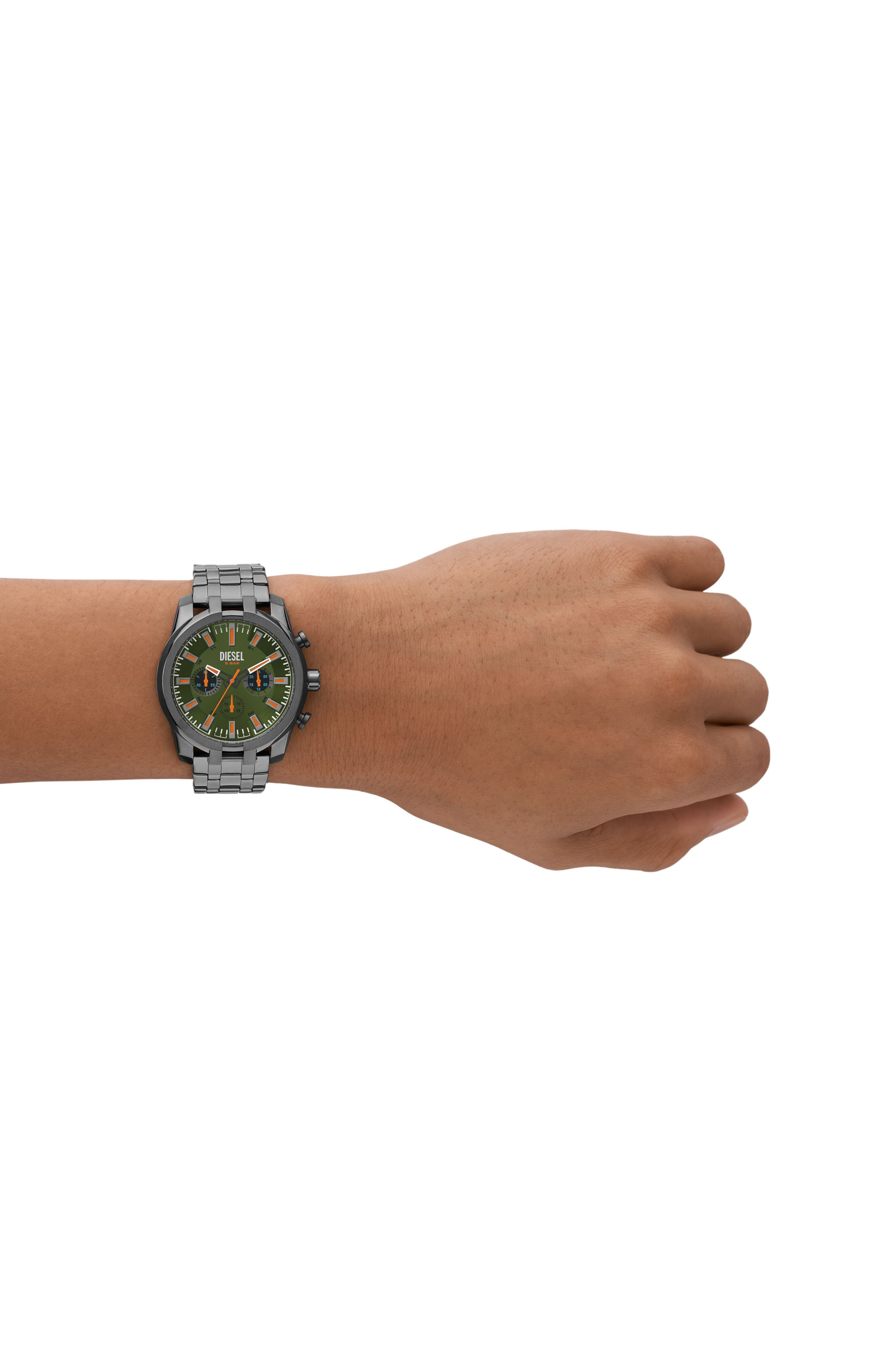 Diesel - DZ4624, Man's Split Gunmetal Stainless Steel Watch in Dark grey - 4