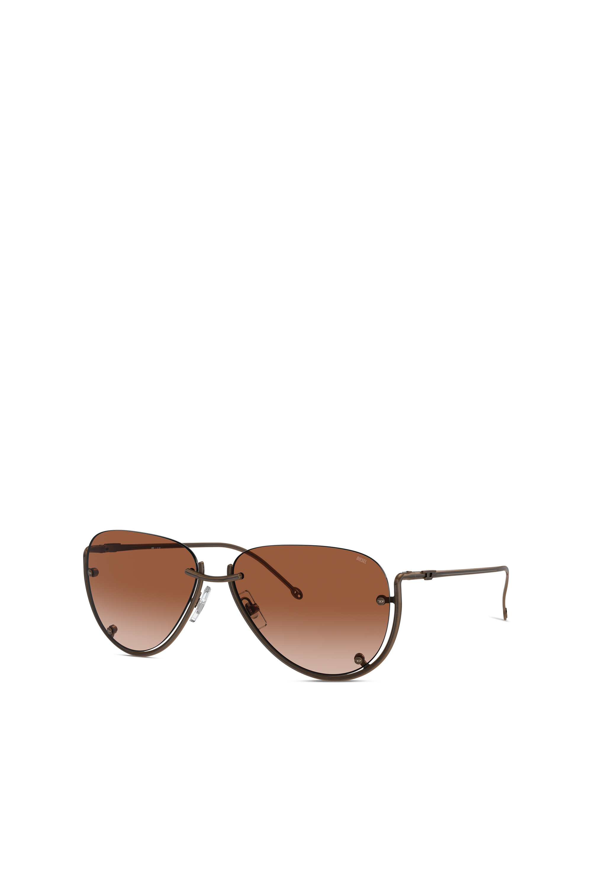 Diesel - 0DL1003, Unisex's Pilot model sunglasses in Bronze - 1