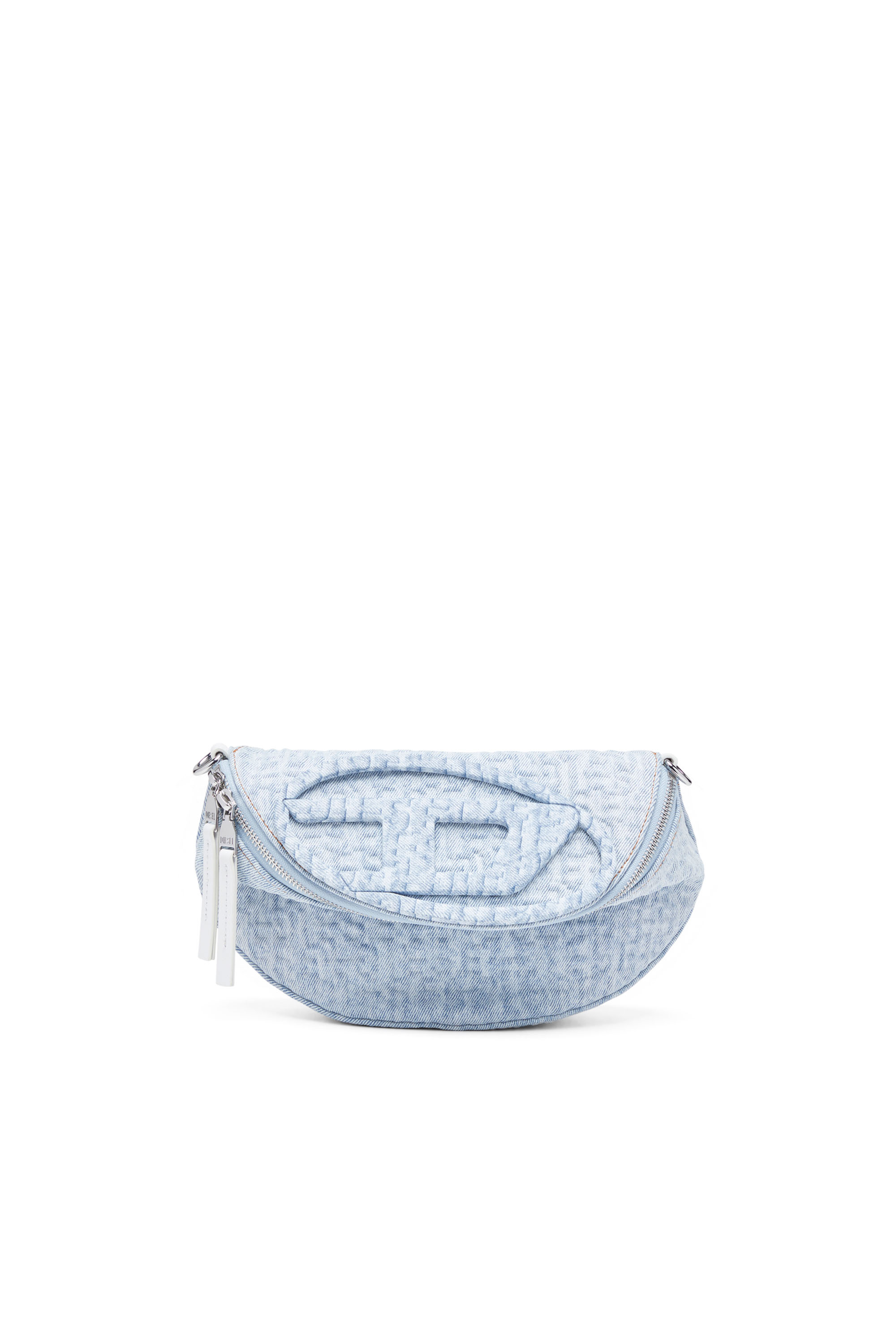 Diesel - 1DR-CROSSBODY, Woman's 1DR-Crossbody - Convertible bag in monogram denim in Light Blue - 1
